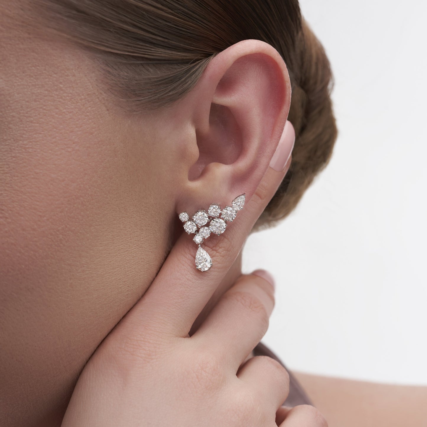 5.99 Ct Gilded Horizon Hoops Earrings for Love | Special Earrings for Women