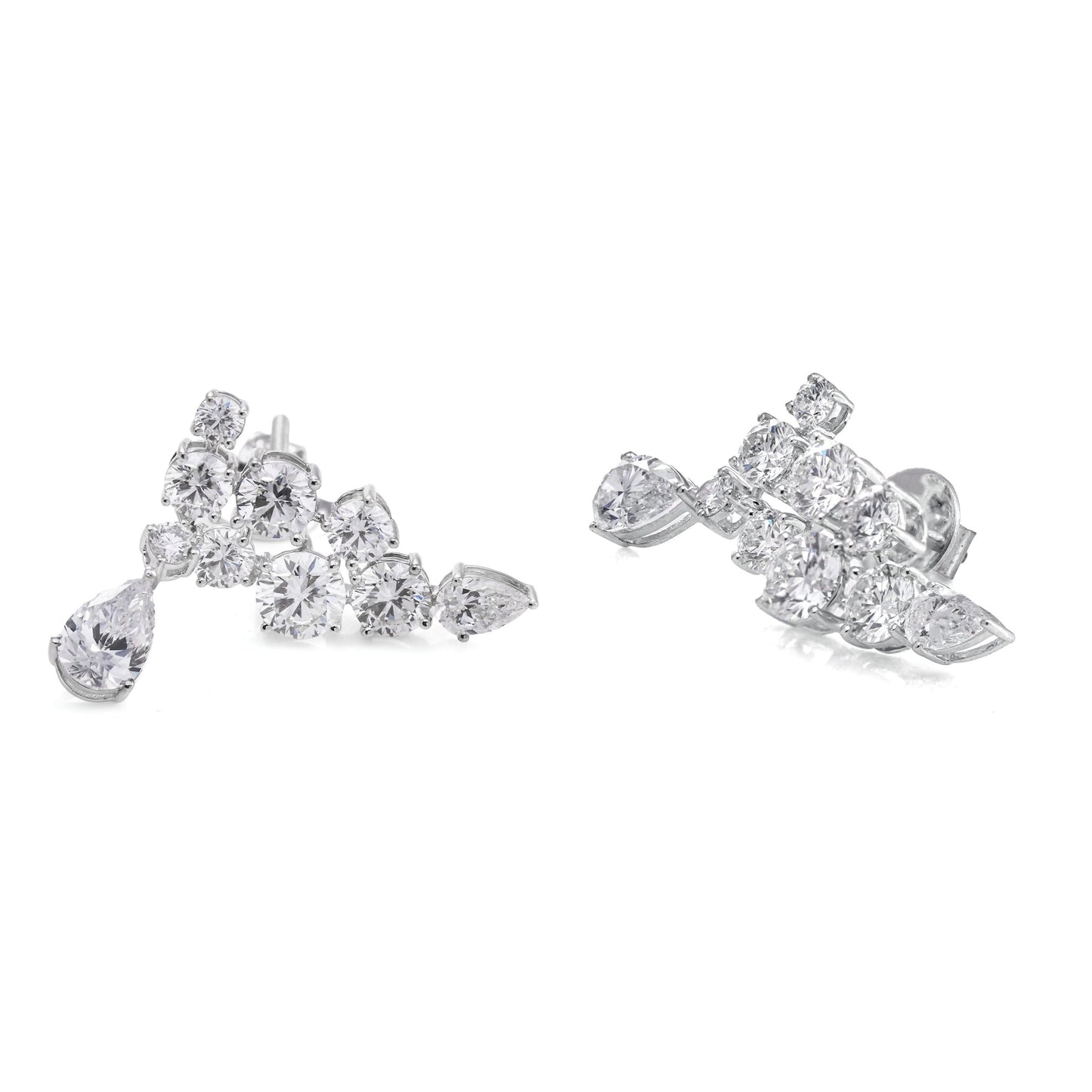 5.99 Ct Gilded Horizon Hoops Earrings for Love | Special Earrings for Women