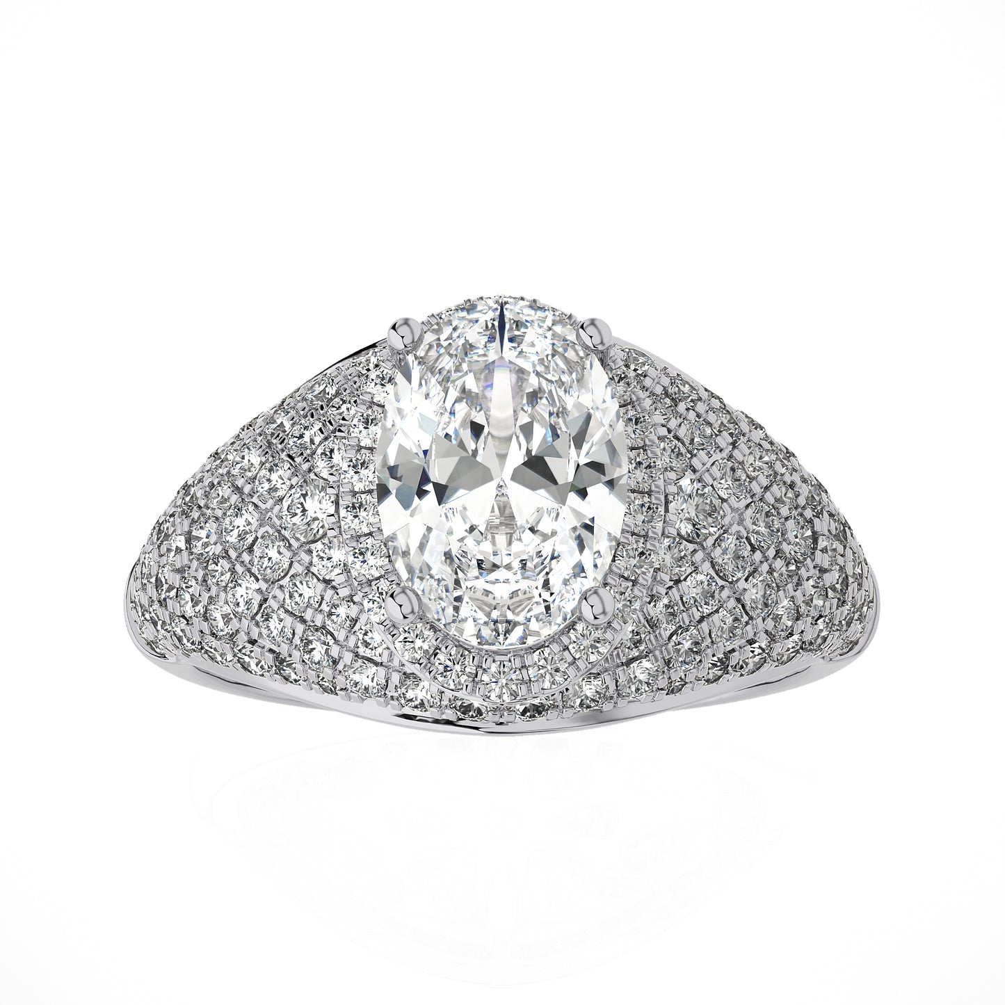 1.91 Ct Halo Vera Wang & Engagement & Wedding Ring