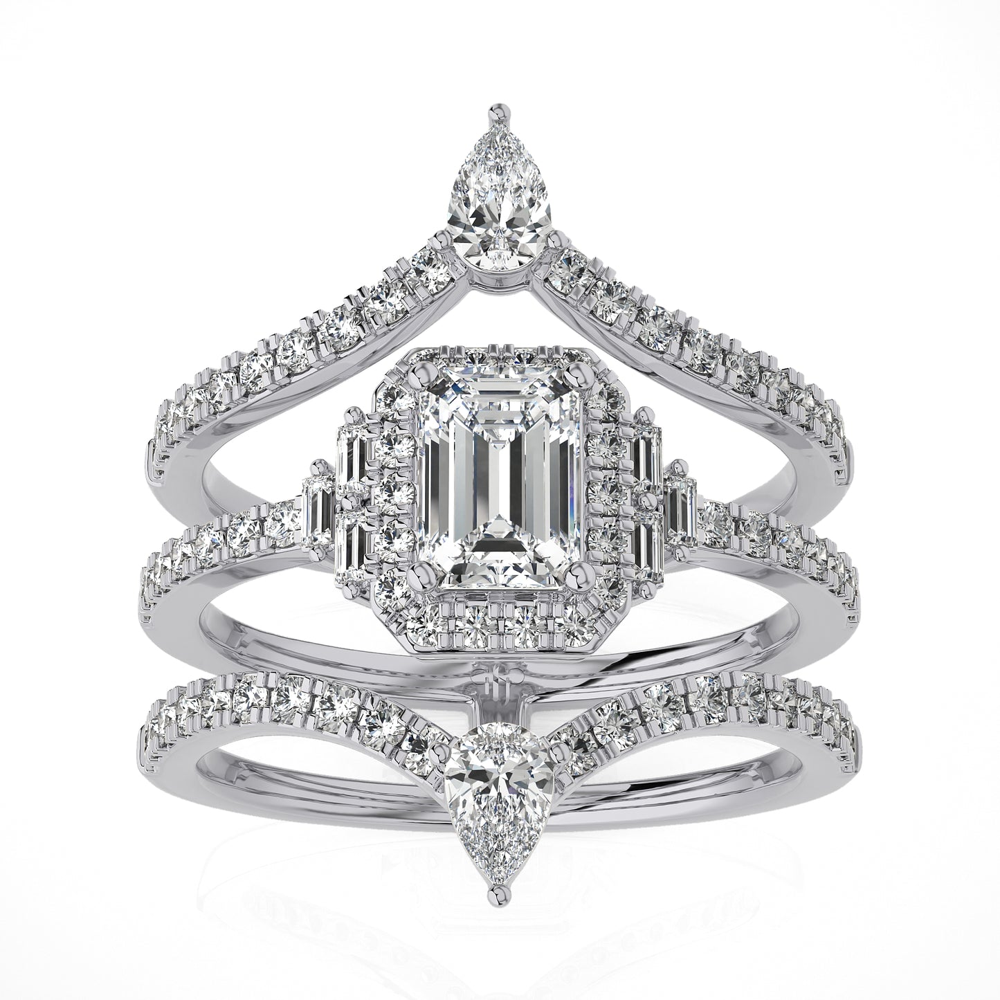 1.69 Ct Solitaire Engagement & Wedding Ring