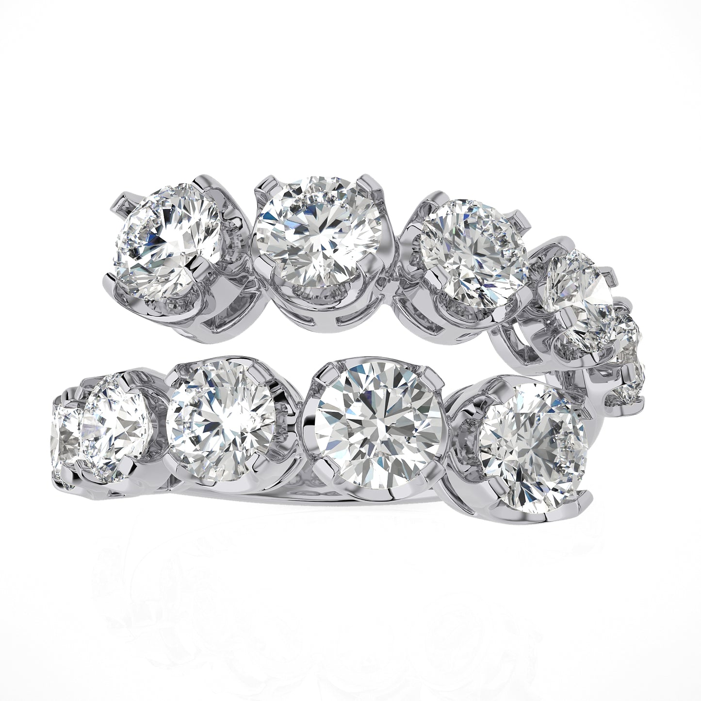 3.43 Ct Round Shape Fashion Engagement & Wedding Rings