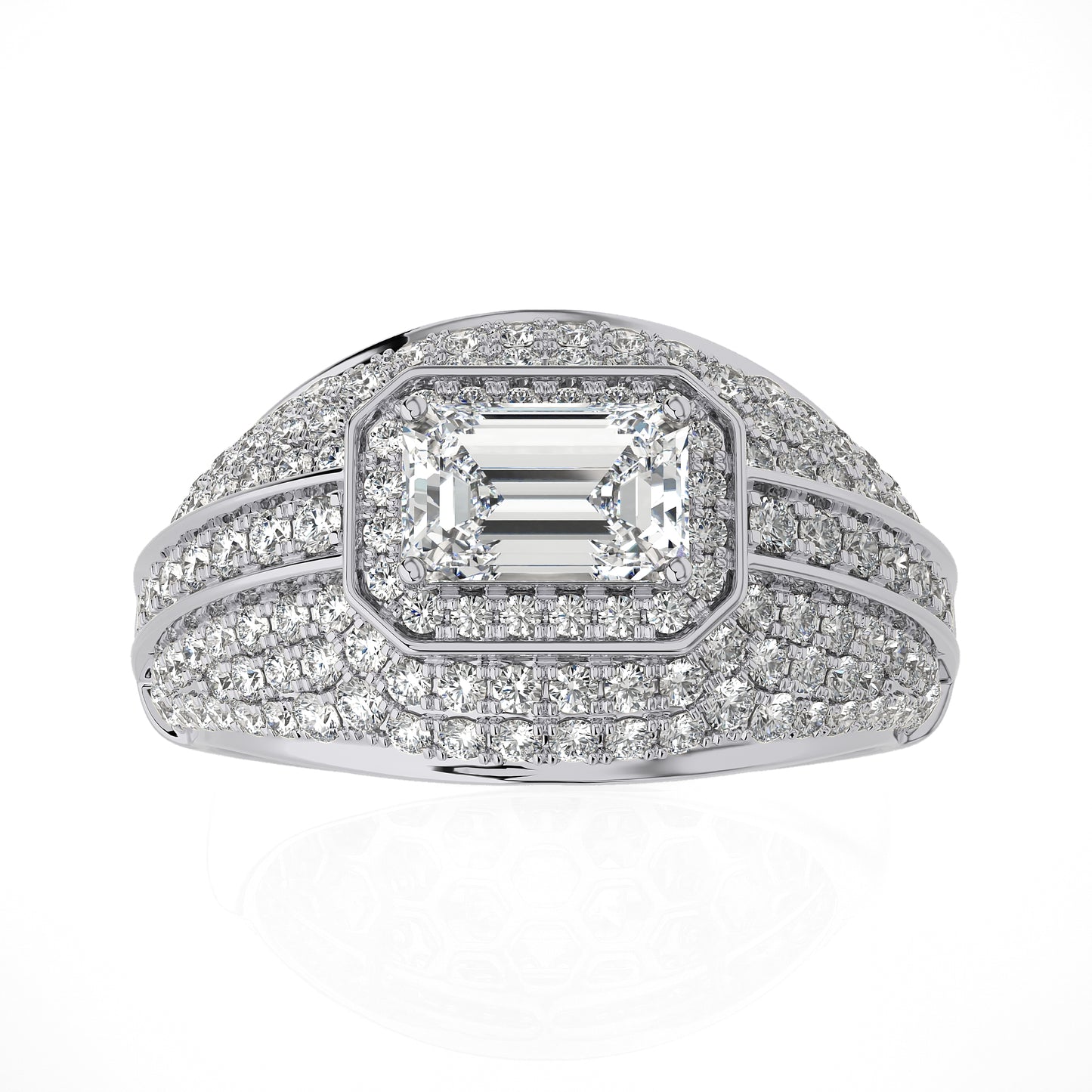 1.88 Ct Halo Vera Wang Love Collection & Engagement & Wedding Ring