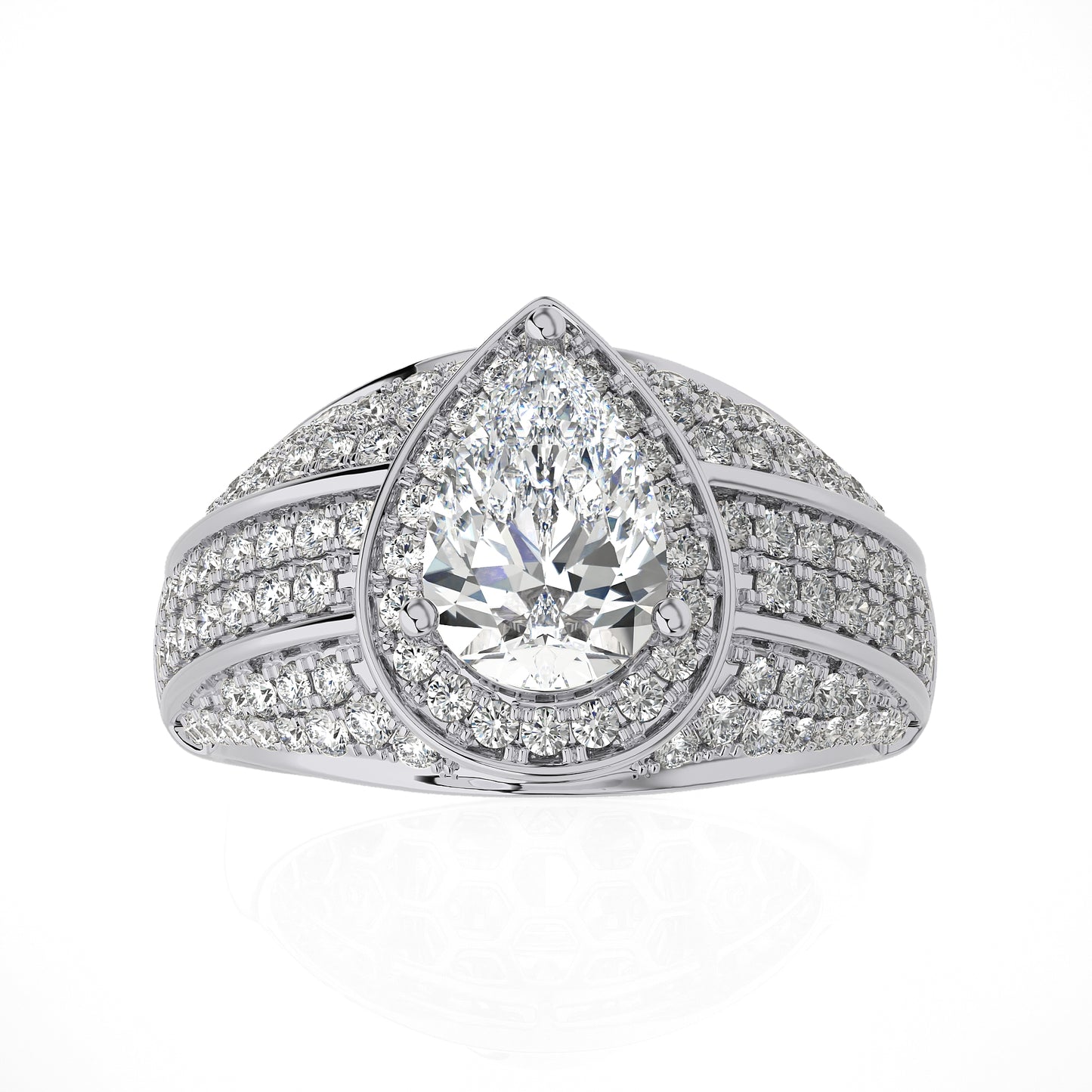 1.76 Ct Halo Vera Wang Love Collection & Engagement & Wedding Ring