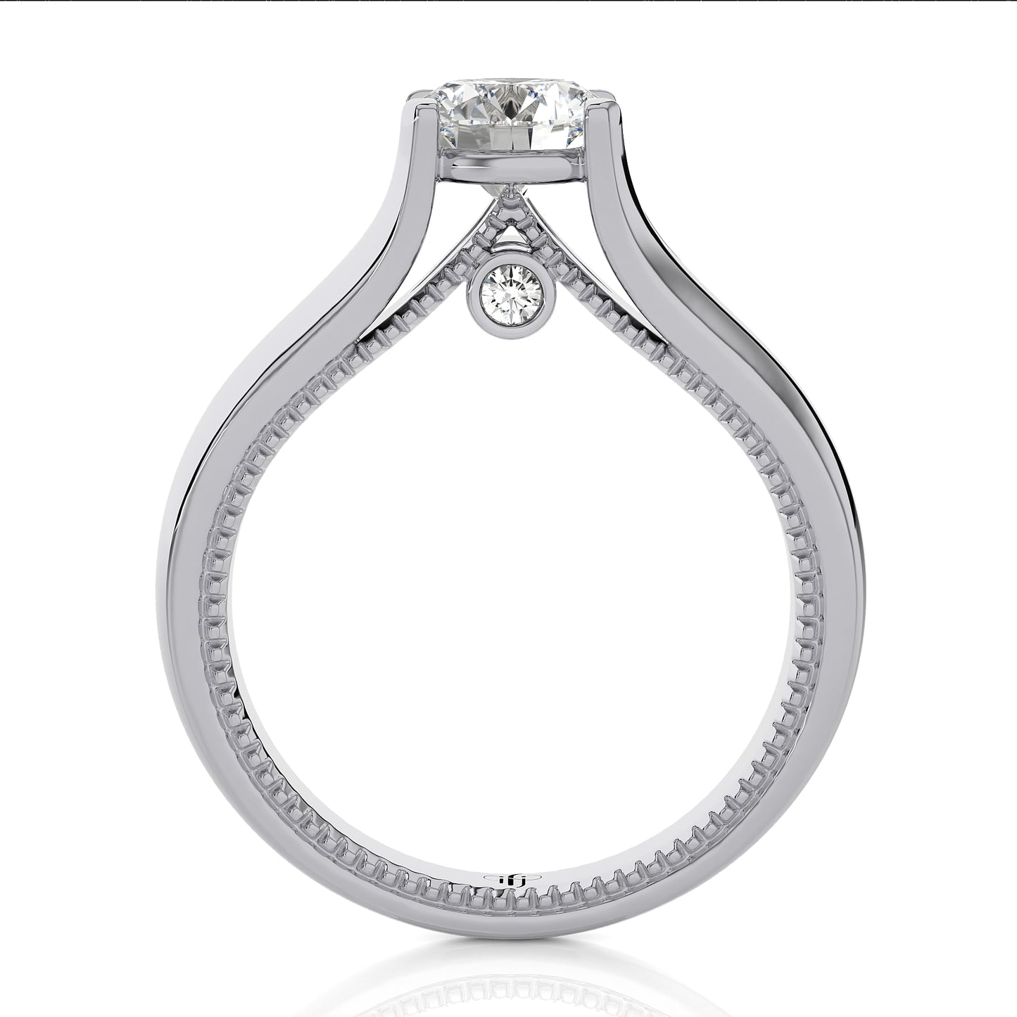 1.18 Ct Round Shape & Engagement & Wedding Rings