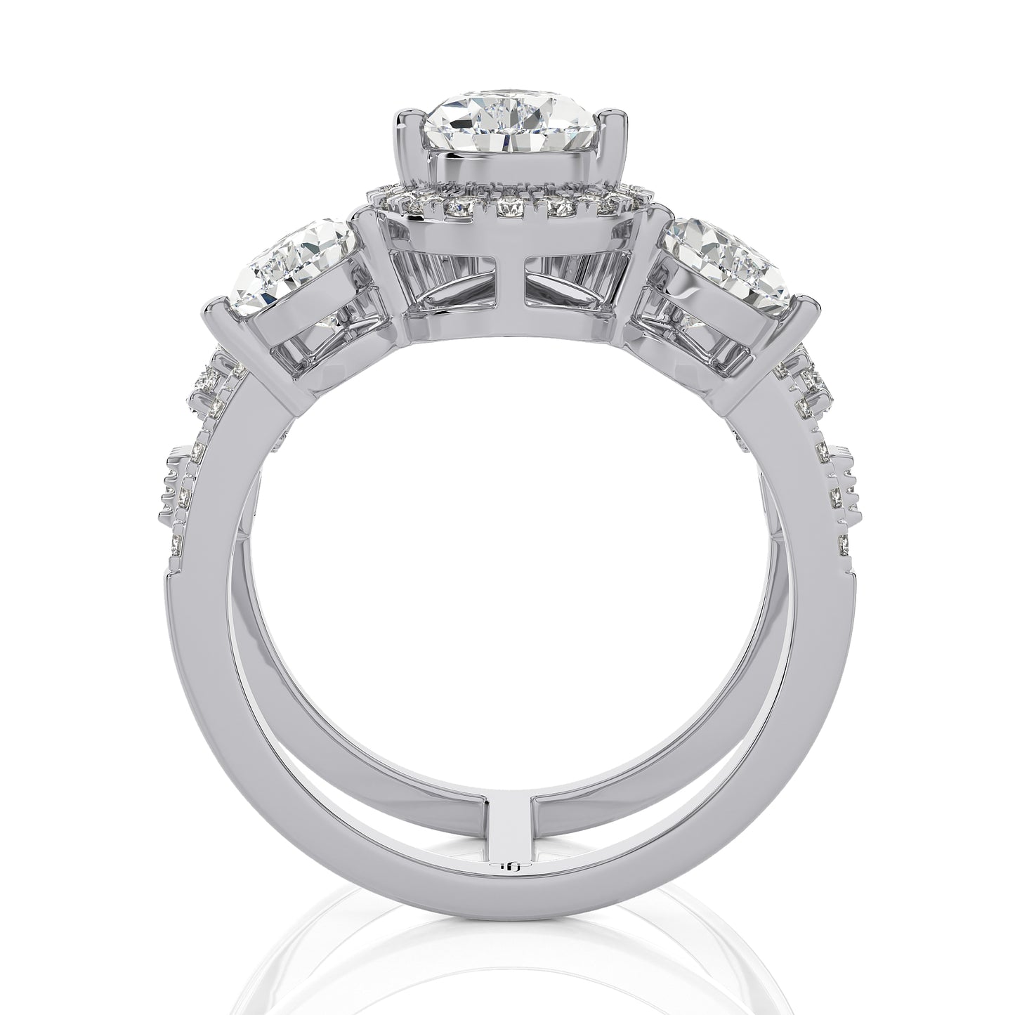 2.85 Ct Bridal Sets (Engagement Ring + Matching Band) & Wedding Rings