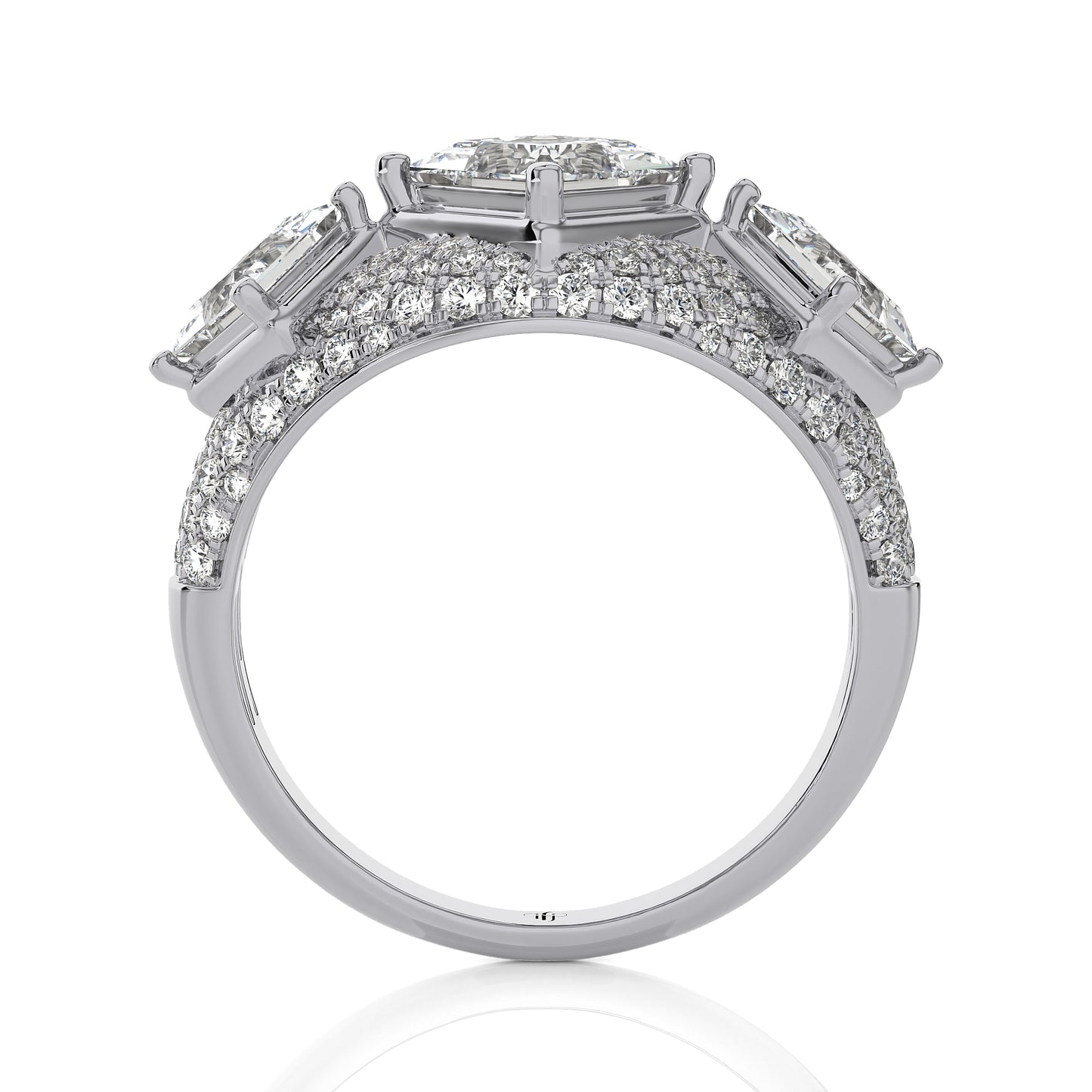 2.89 Ct Fashion Cocktail Ring & Wedding Rings