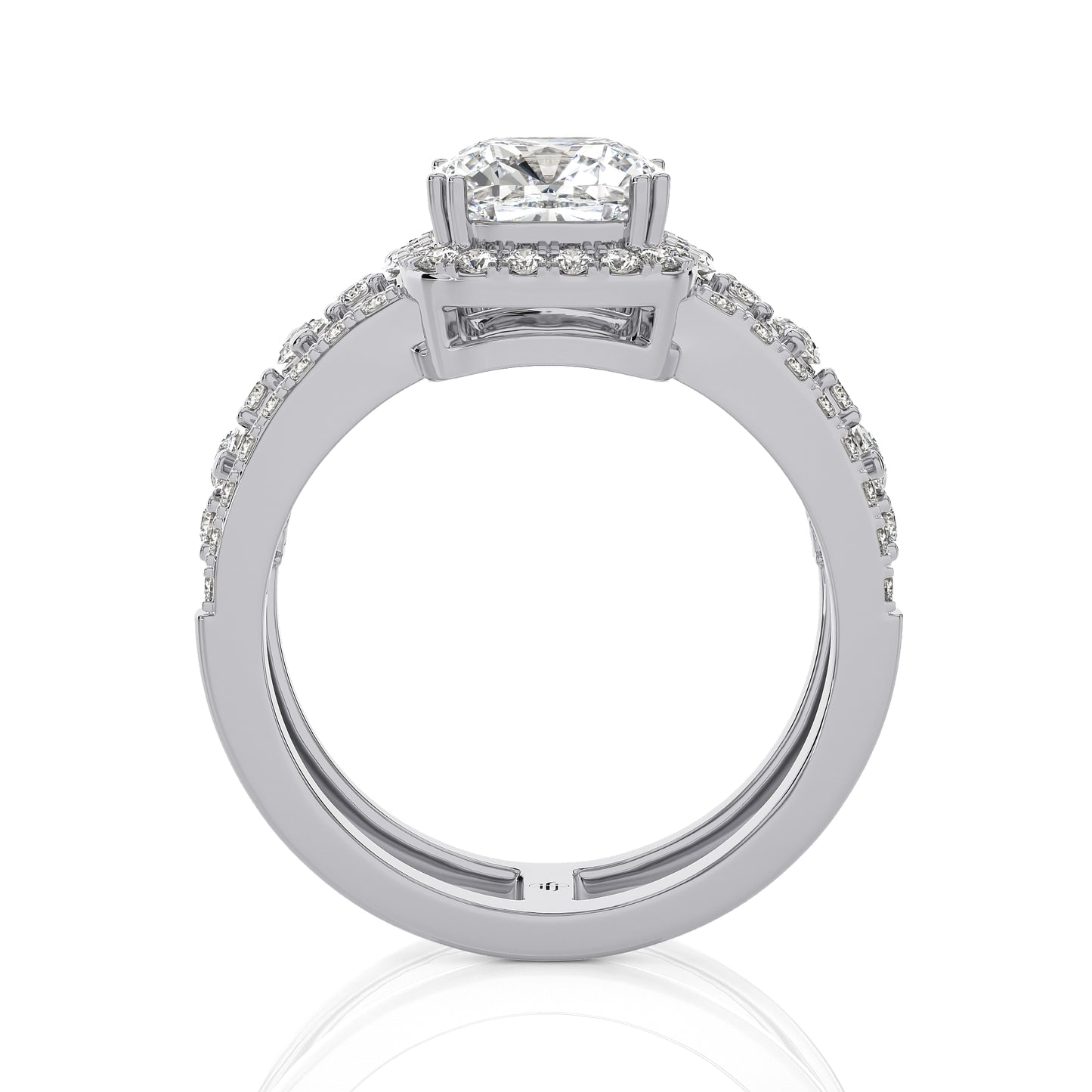 2.27 Ct Bridal Sets (Engagement Ring + Matching Band)& Wedding Rings