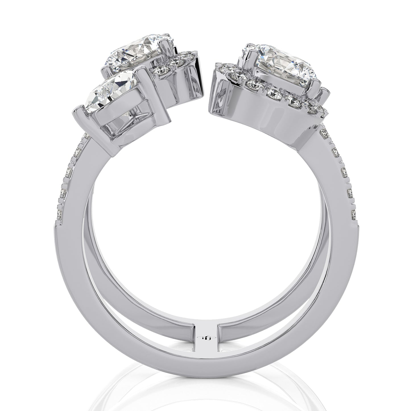 3.21 Ct Dual Elegance Fashion Engagement & Wedding Ring