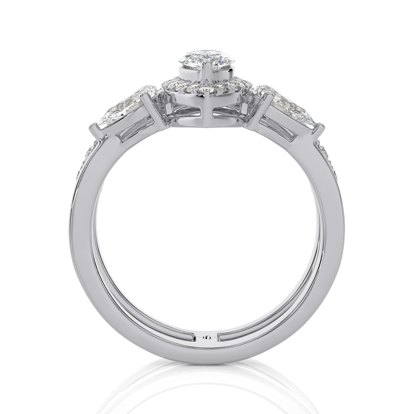 1.43 Ct Bridal Sets (Engagement Ring + Matching Band) & Wedding Rings