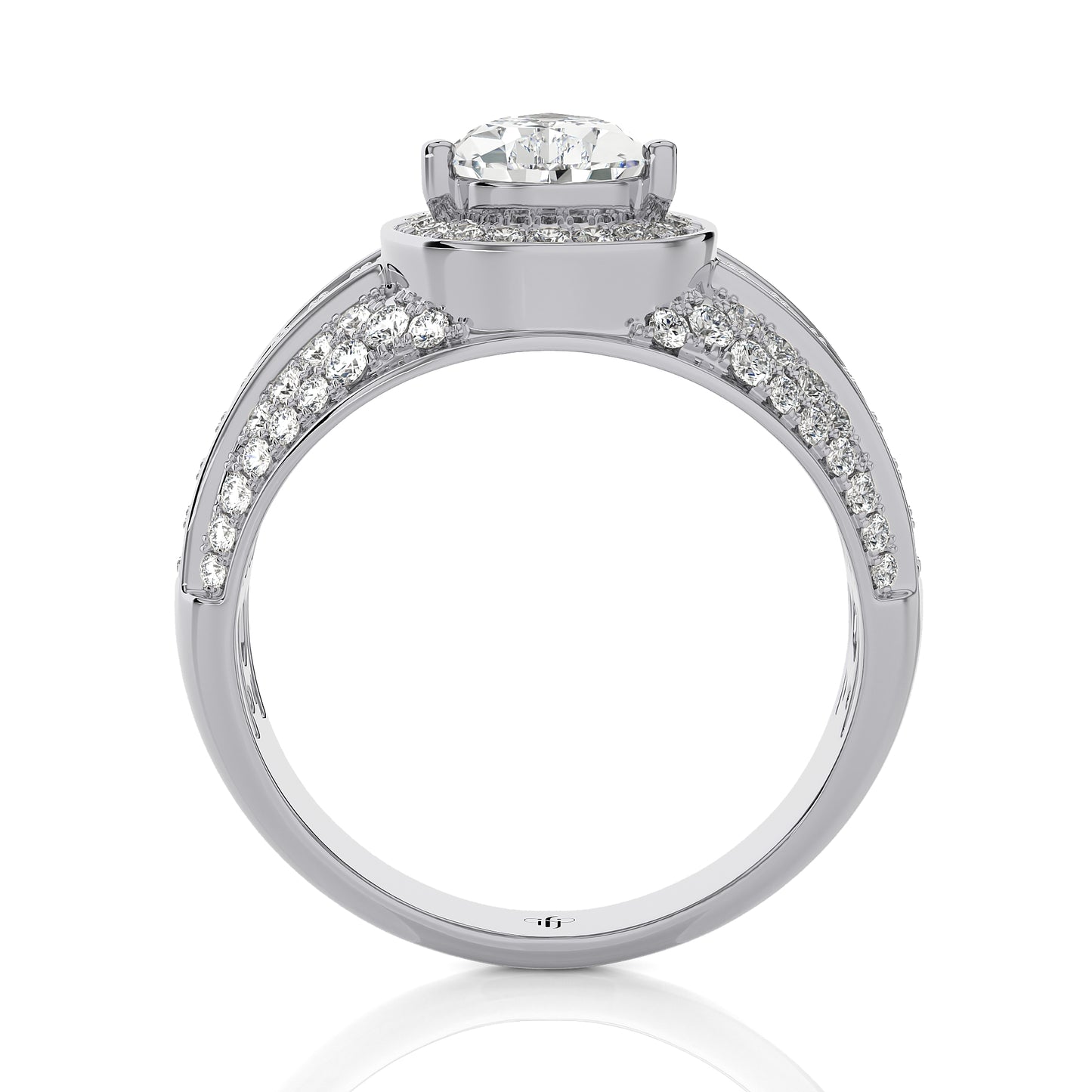 1.76 Ct Halo Vera Wang Love Collection & Engagement & Wedding Ring