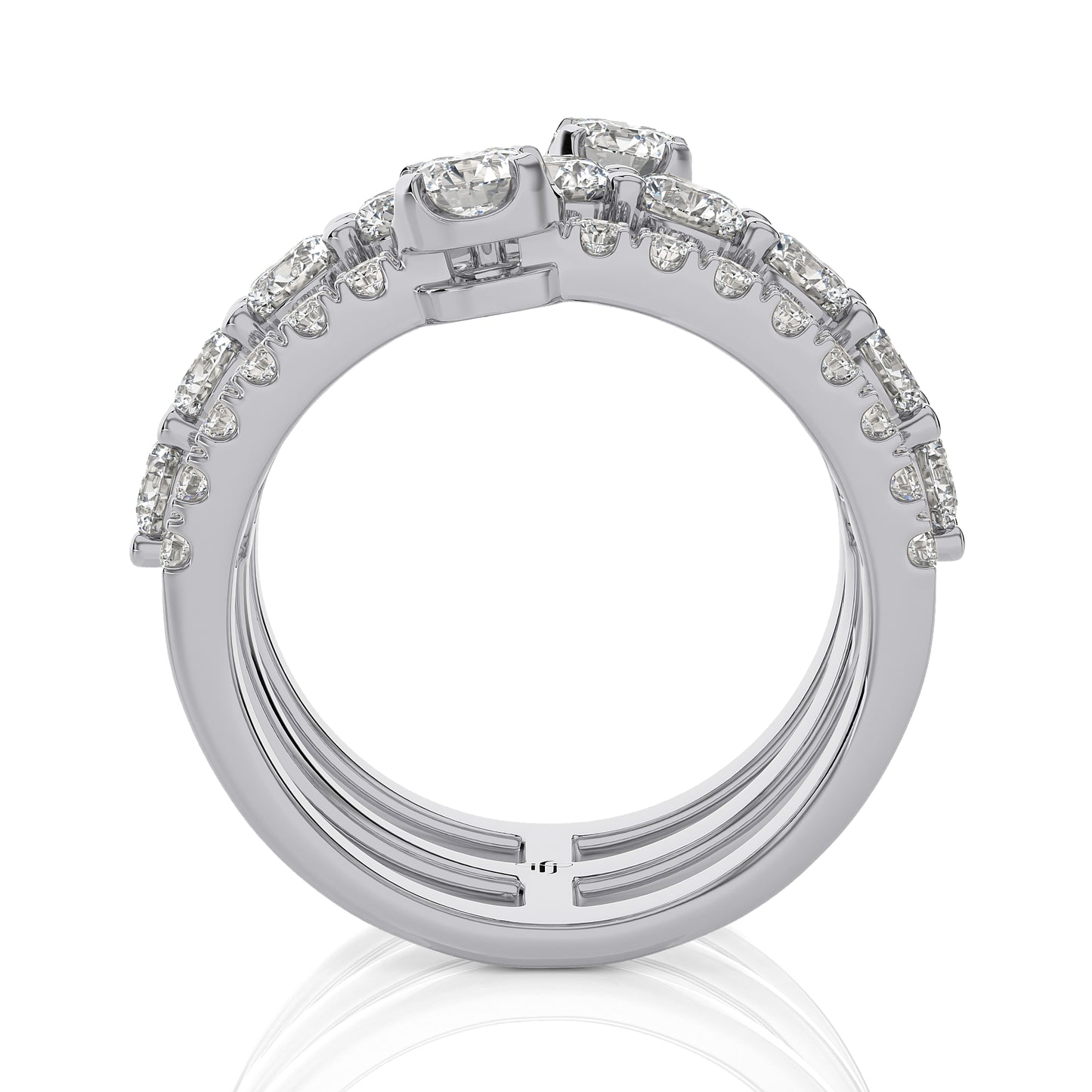 2.76 Ct Round Shape Fashion Engagement & Wedding Rings