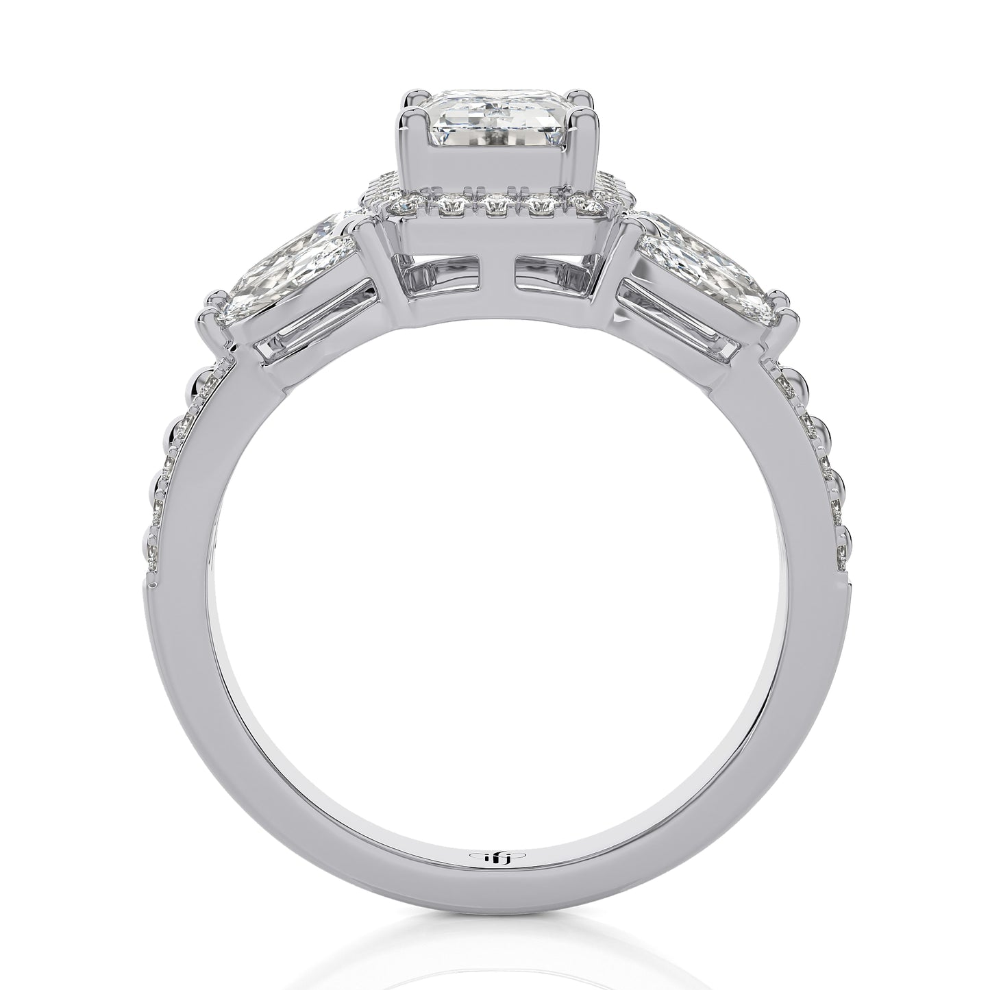 1.85 Ct Antique Style Engagement & Wedding Ring