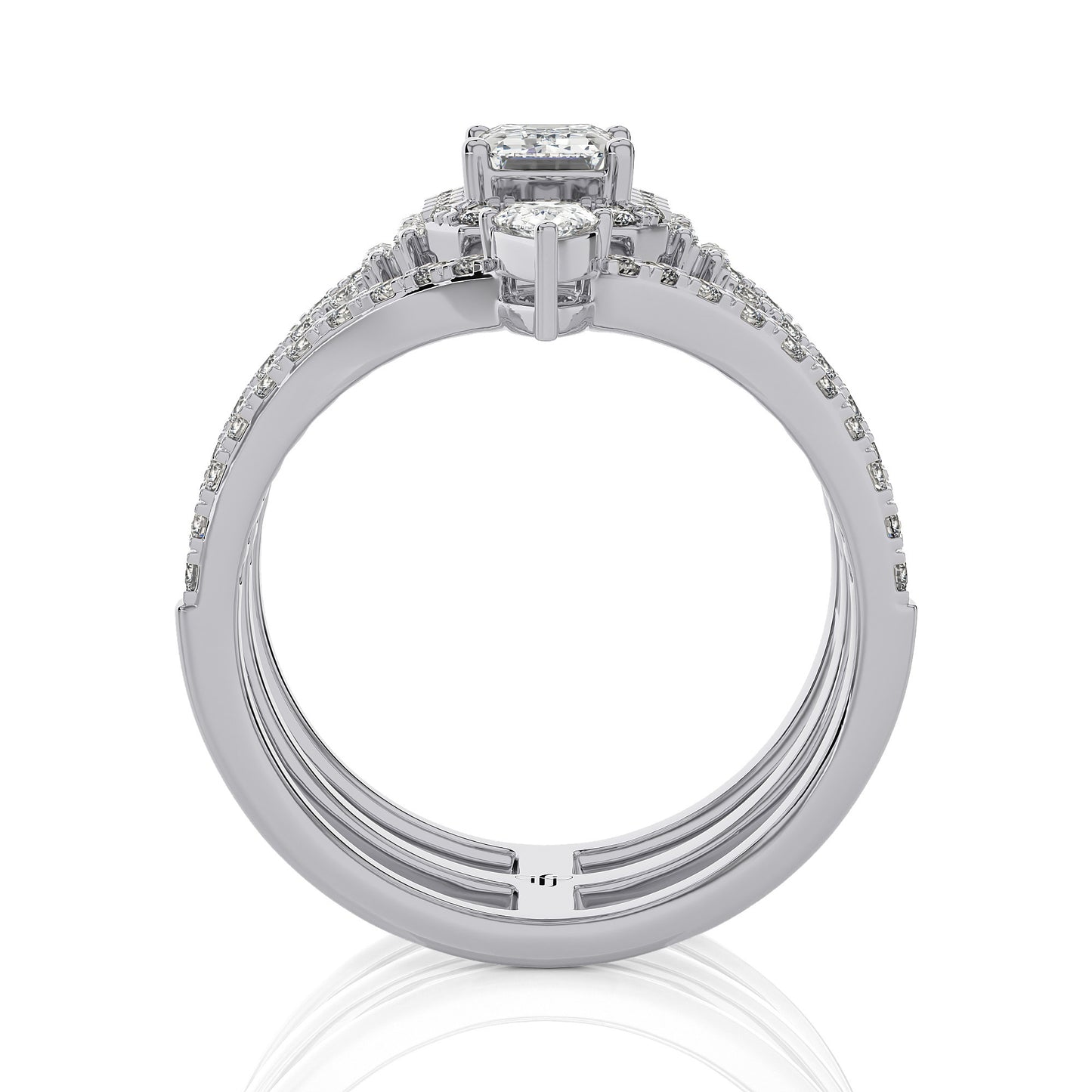 1.69 Ct Solitaire Engagement & Wedding Ring