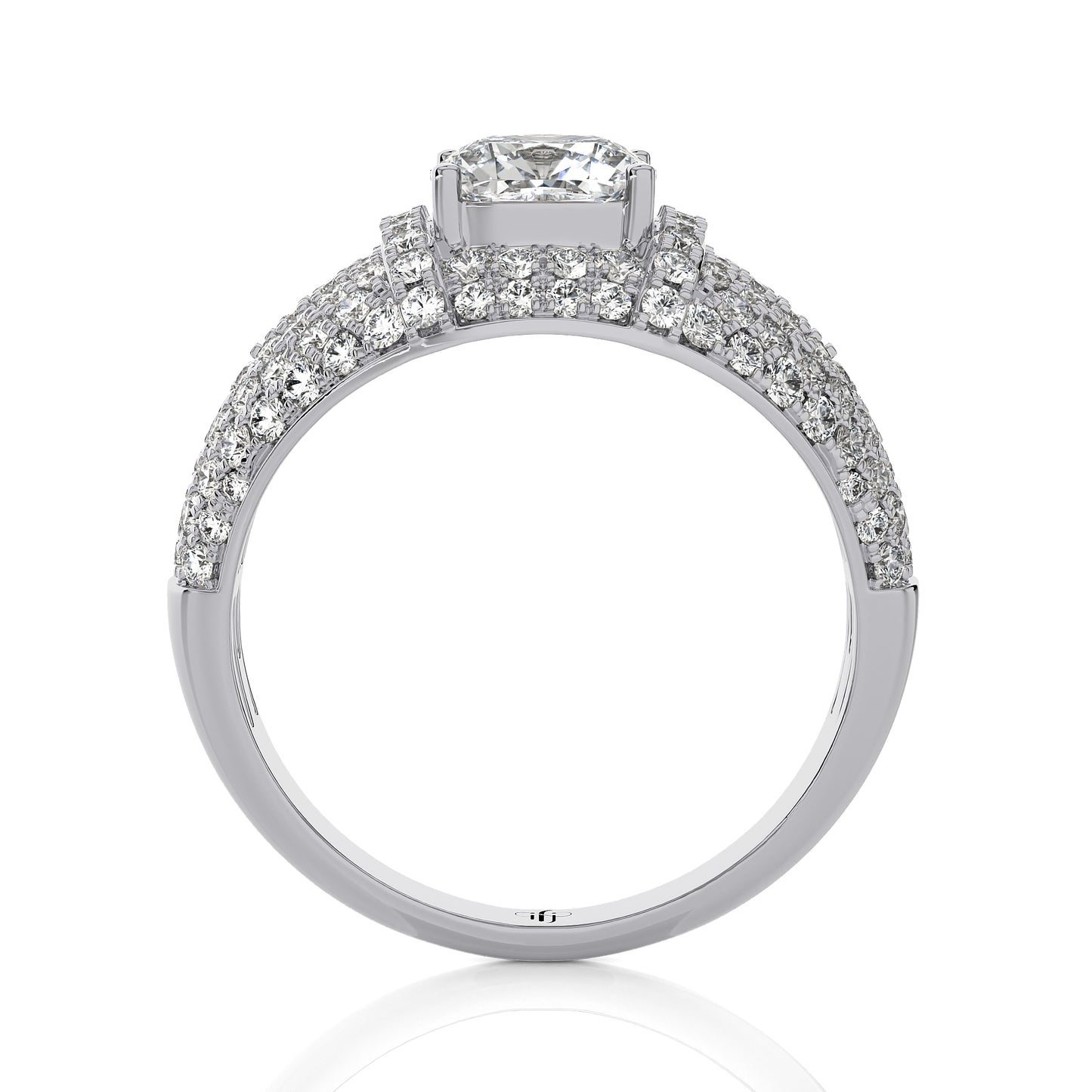 2.01 Ct Halo Vera Wang & Engagement & Wedding Rings