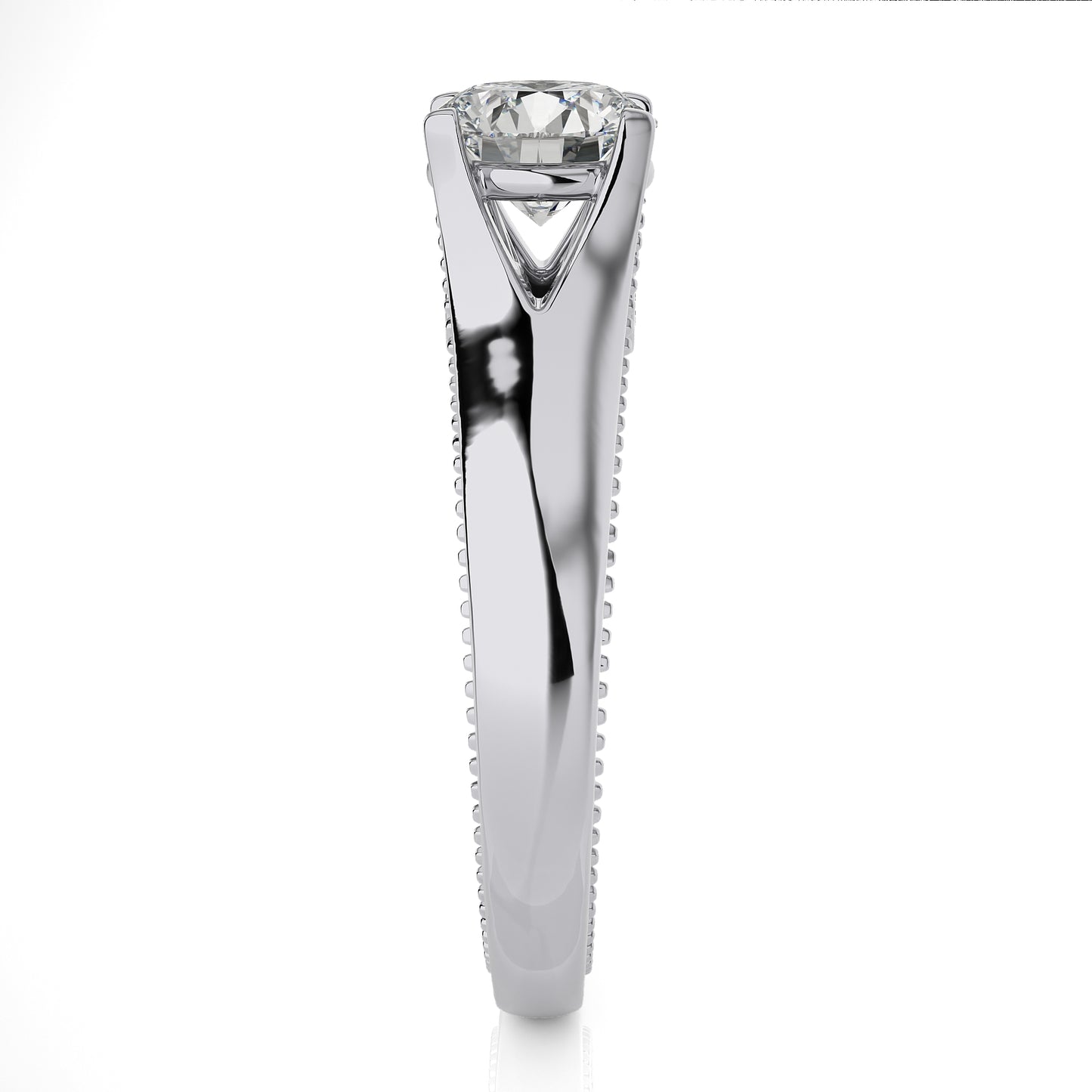 1.18 Ct Round Shape & Engagement & Wedding Rings