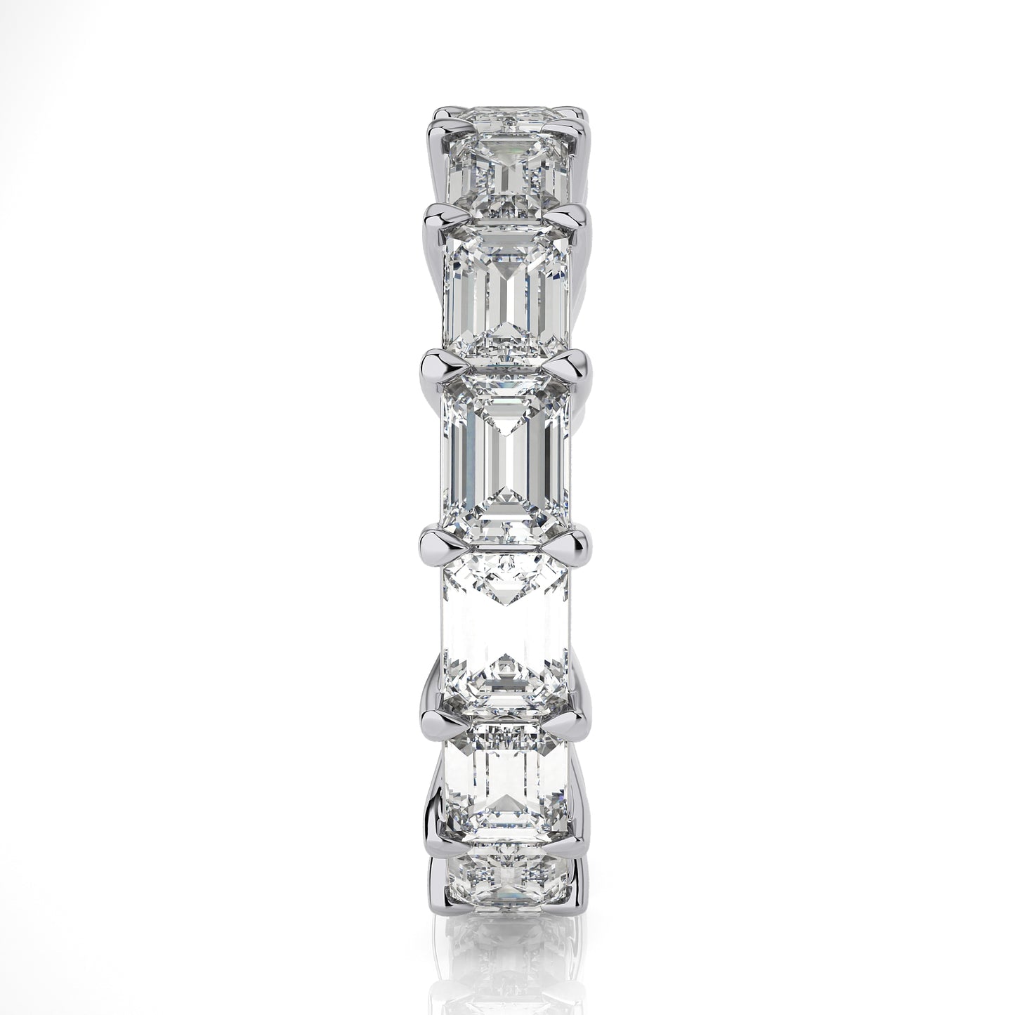 5.40 Ct Eternity Band East-West Engagement Ring & Wedding Ring