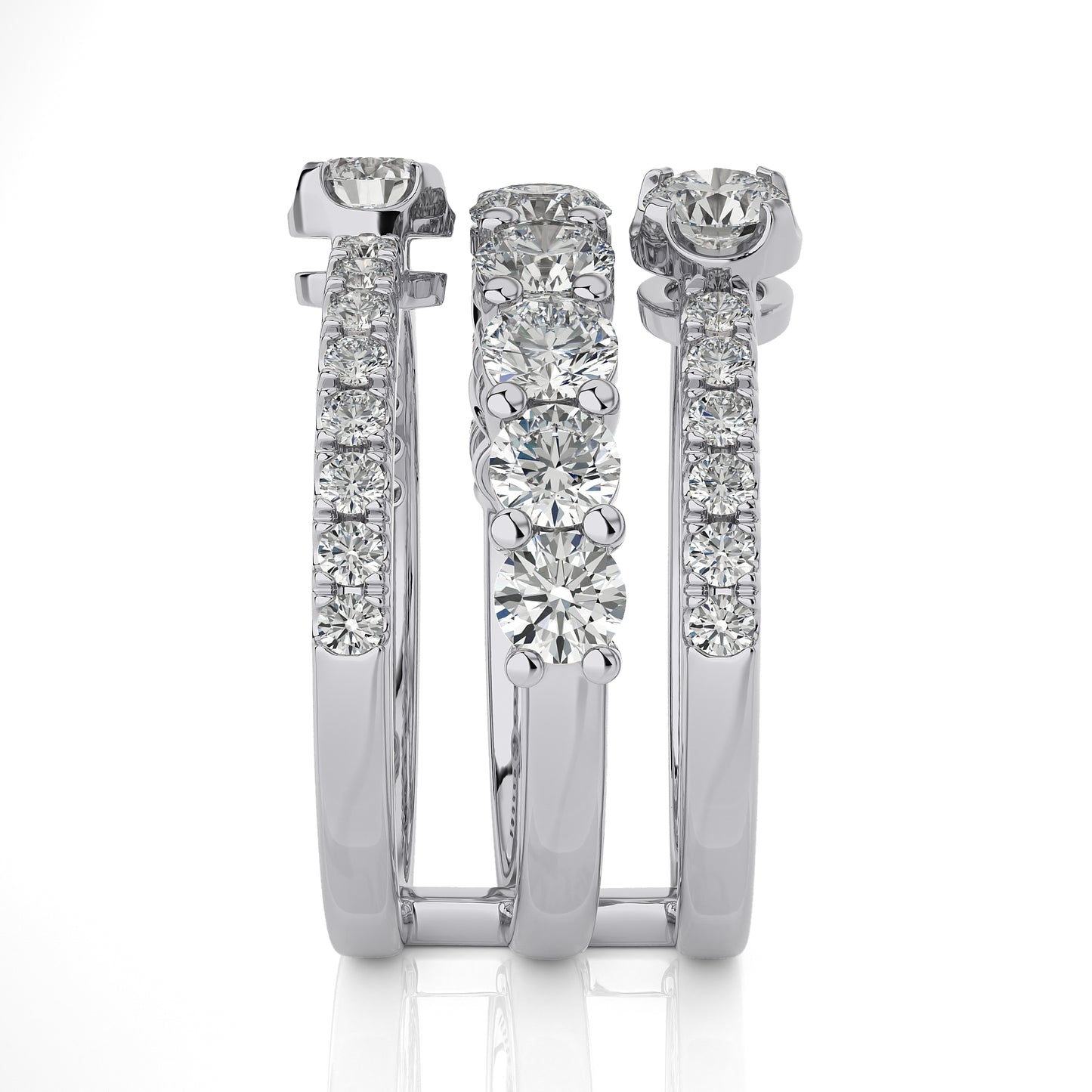 2.76 Ct Round Shape Fashion Engagement & Wedding Rings