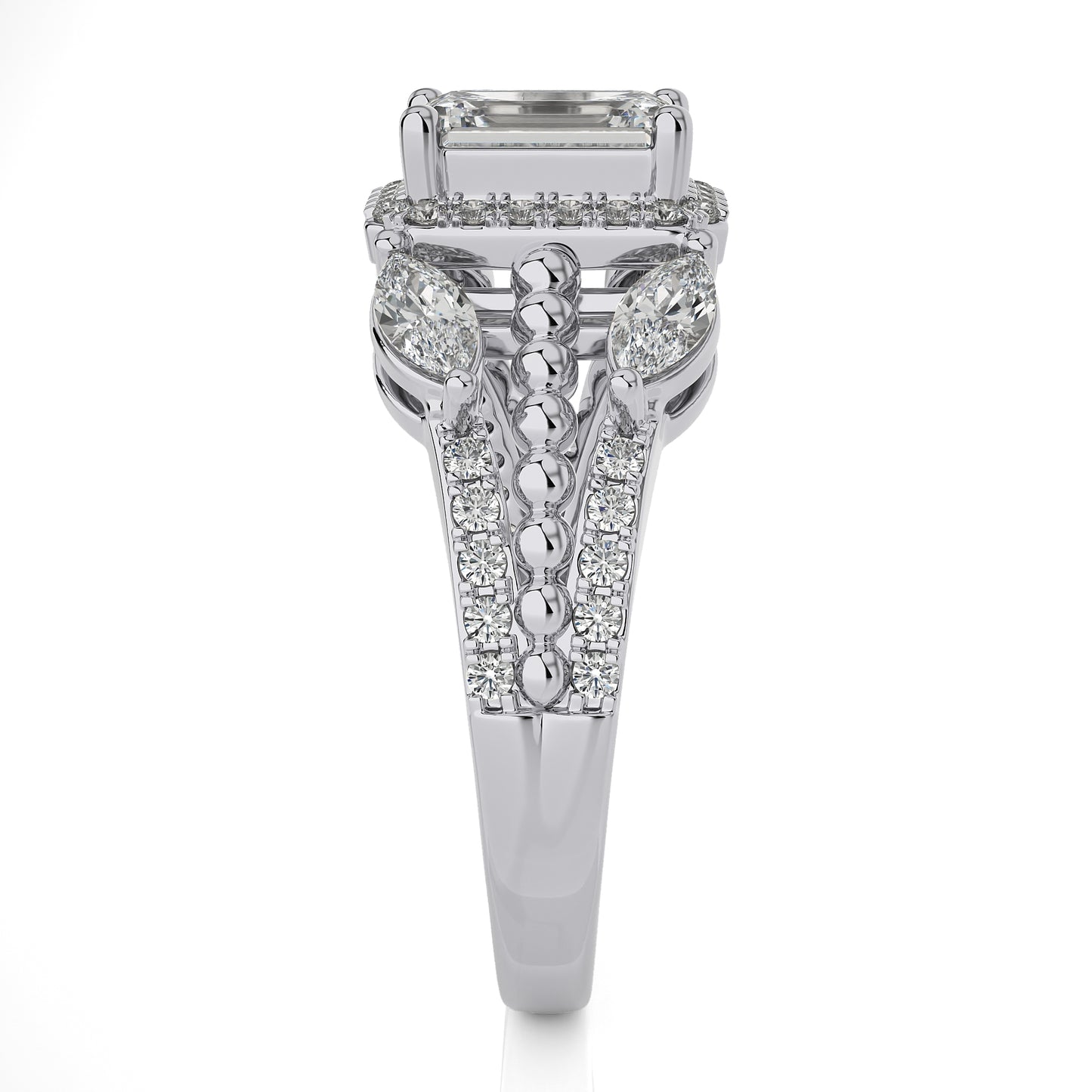 1.85 Ct Antique Style Engagement & Wedding Ring
