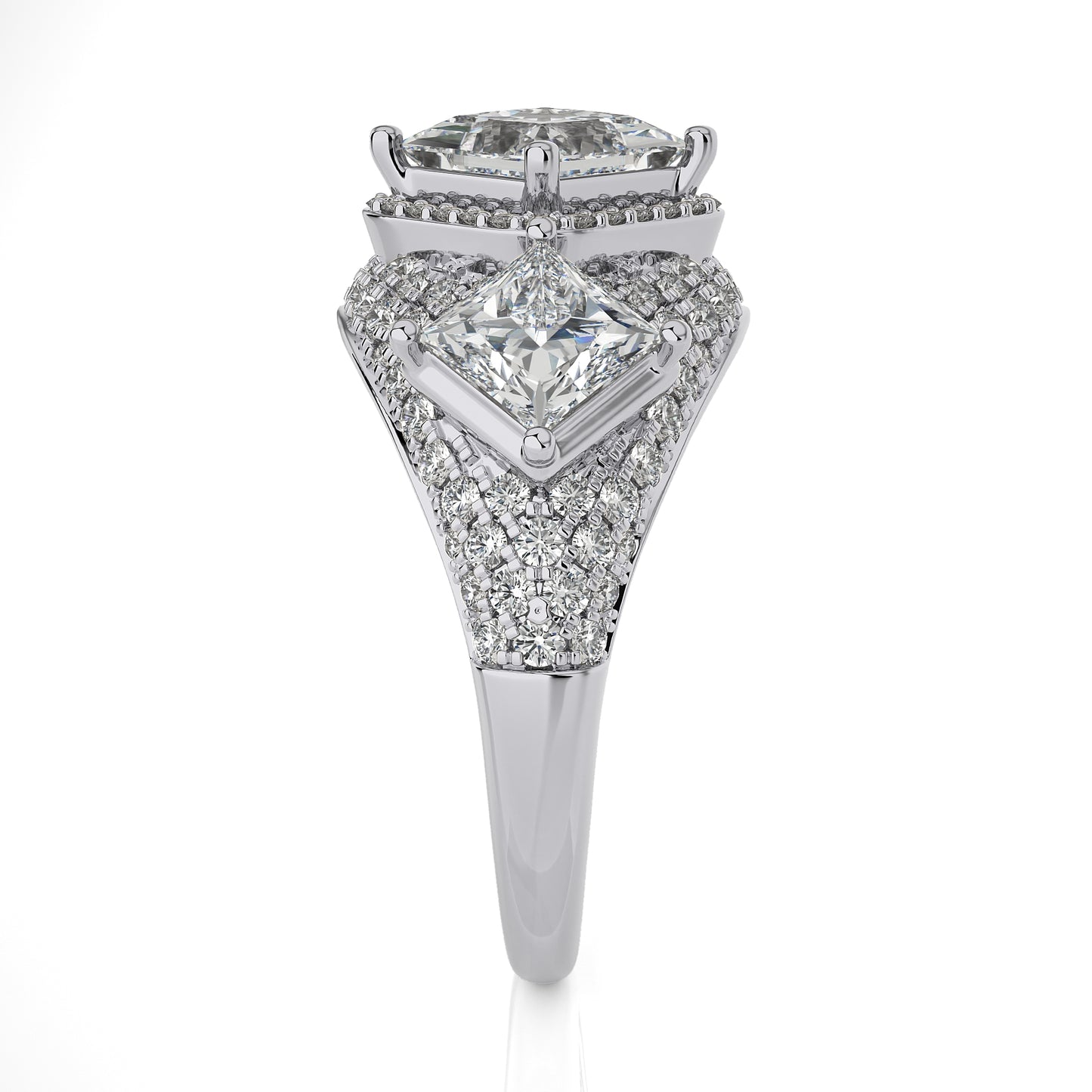 2.96 Ct Fashion Cocktail Ring & Wedding Rings