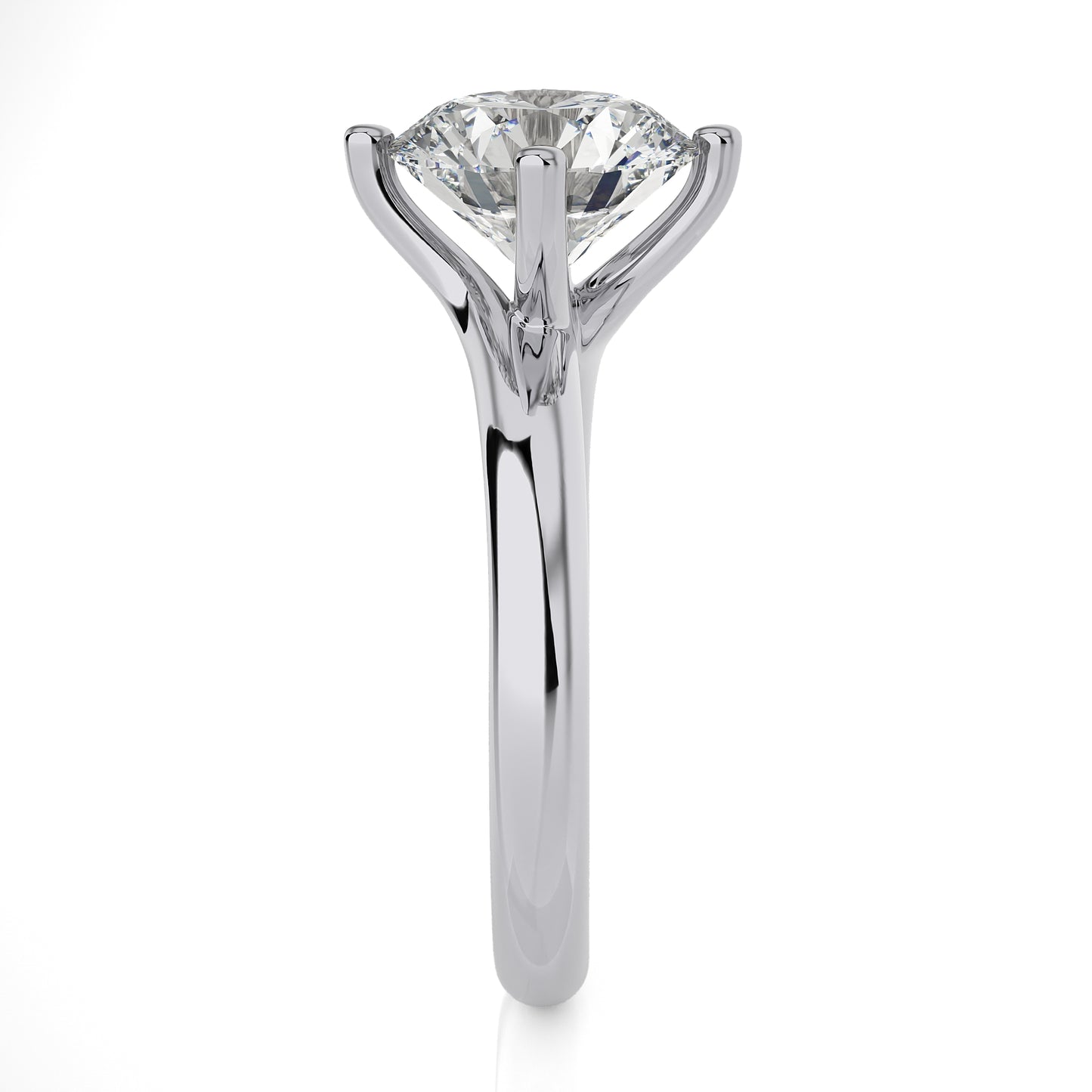 3.20 Ct Round Cut Large Solitaire Diamond Ring Engagement & Wedding Rings