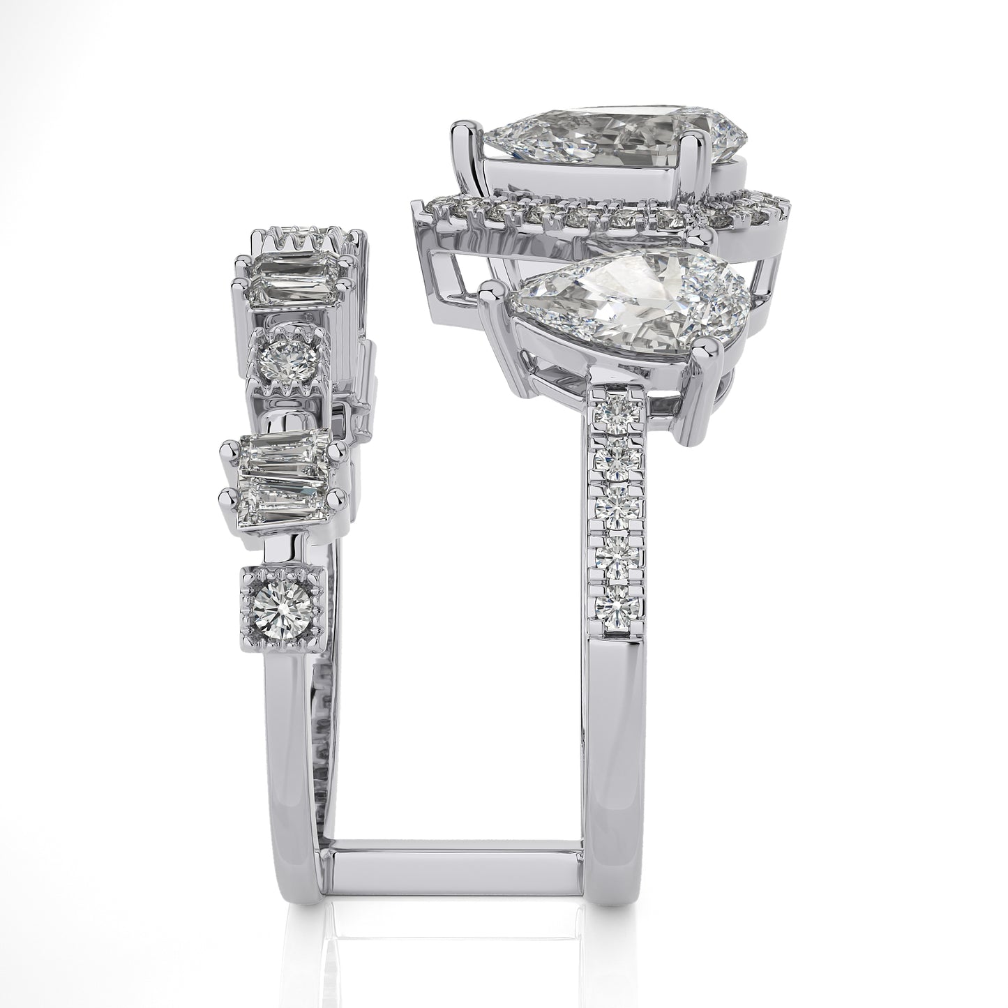 2.85 Ct Bridal Sets (Engagement Ring + Matching Band) & Wedding Rings