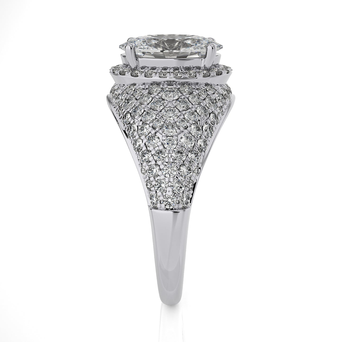 1.91 Ct Halo Vera Wang & Engagement & Wedding Ring