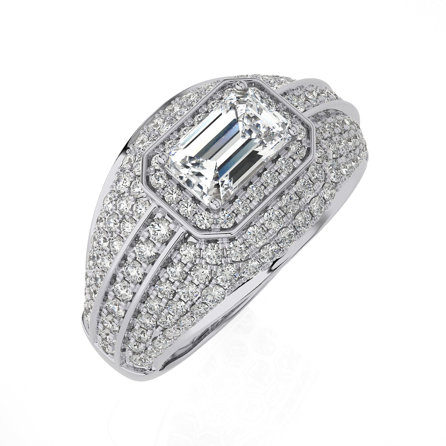 1.88 Ct Halo Vera Wang Love Collection & Engagement & Wedding Ring