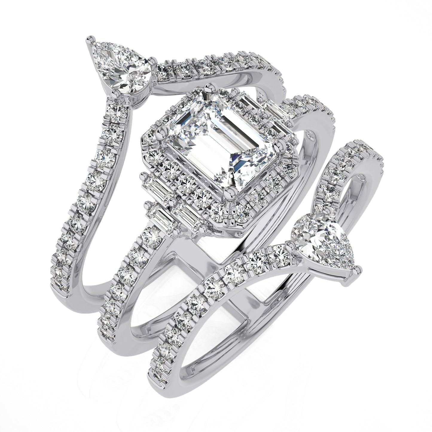 1.69 Ct Solitaire Engagement & Wedding Ring