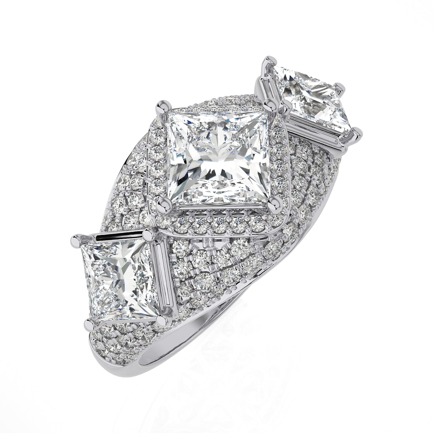 2.96 Ct Fashion Cocktail Ring & Wedding Rings