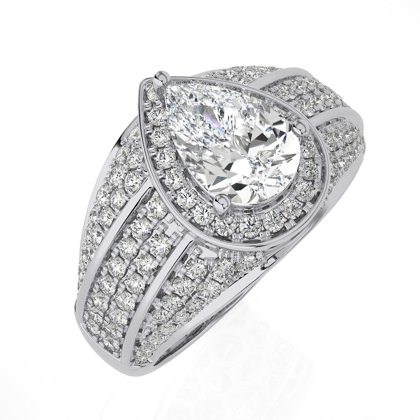 1.76 Ct Halo Vera Wang Love Collection & Engagement & Wedding Ring