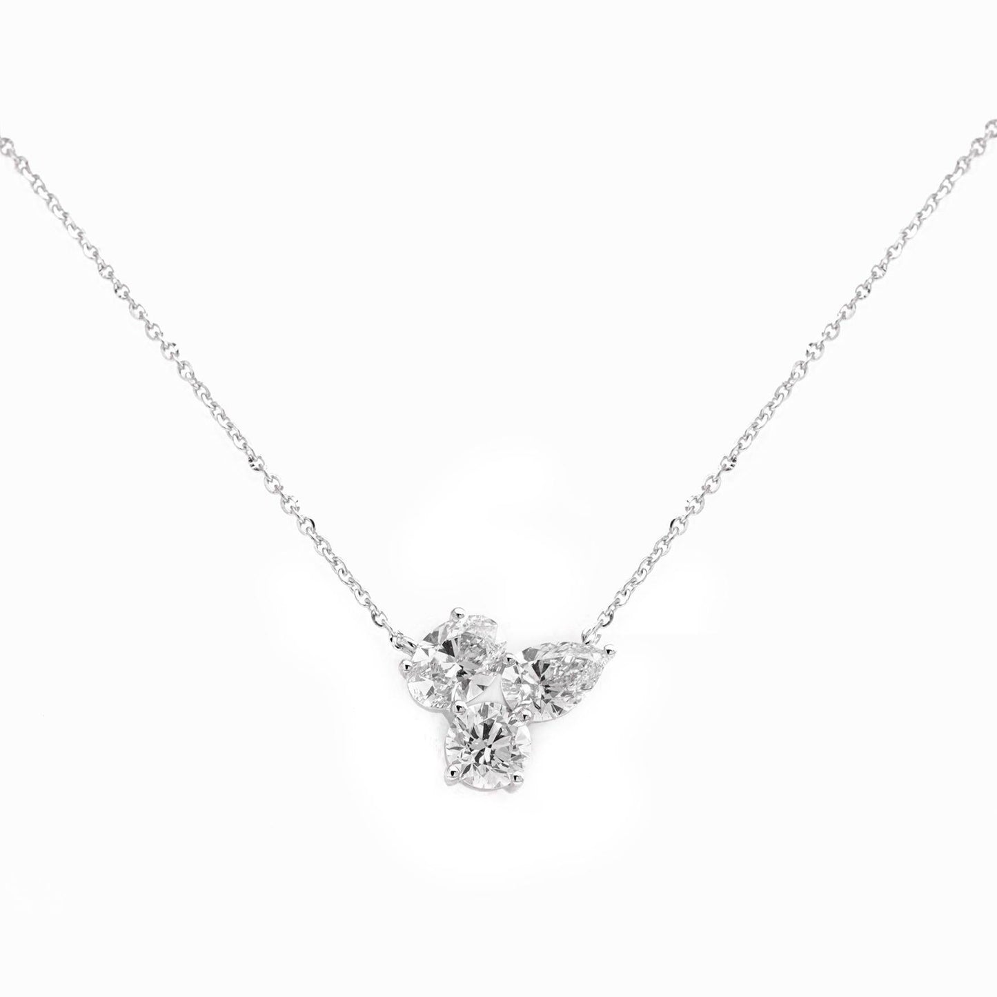 2.65 Ct Luxe Bloom Gems Necklace For Women