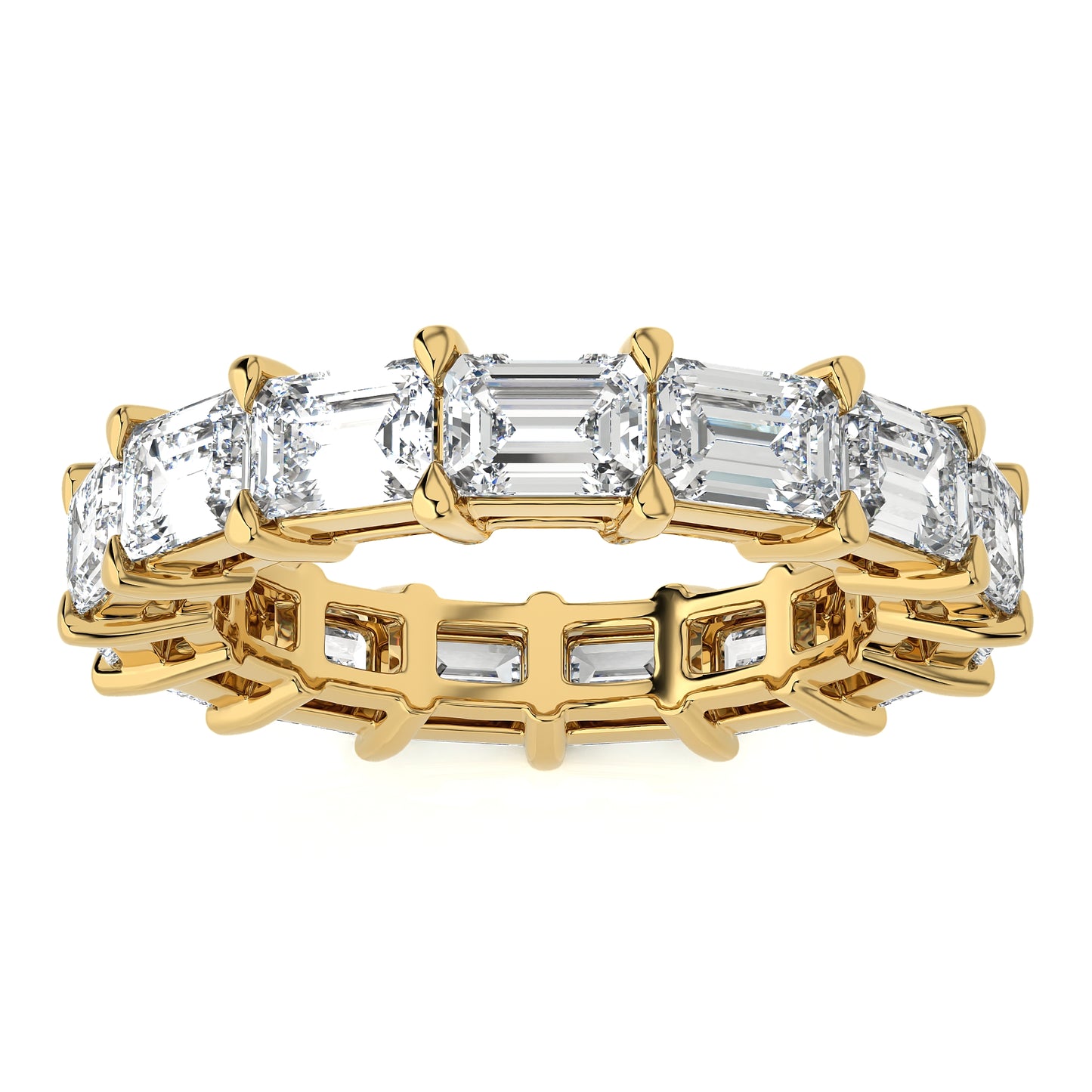 5.40 Ct Eternity Band East-West Engagement Ring & Wedding Ring