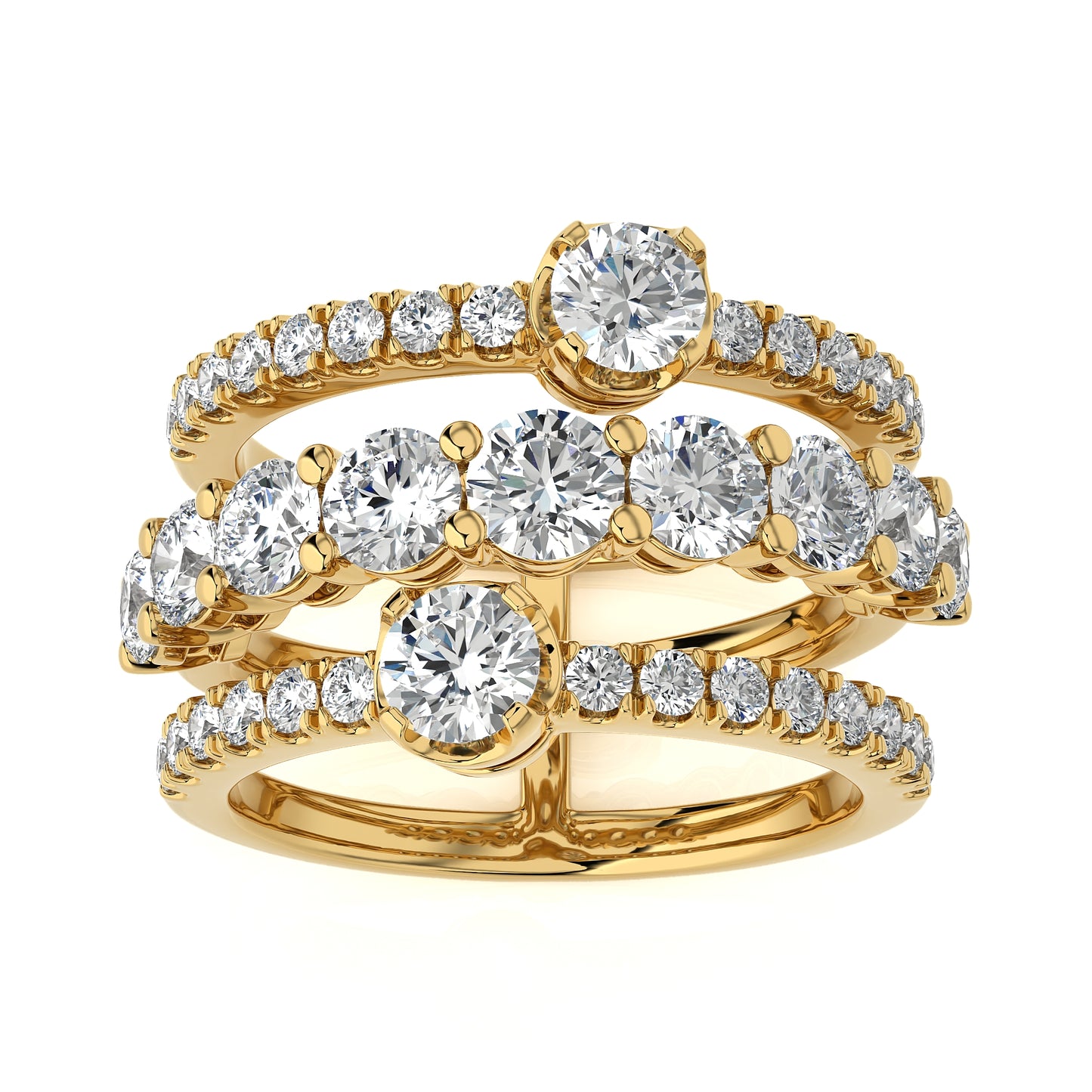 2.76 Ct Round Shape Fashion Engagement & Wedding Rings