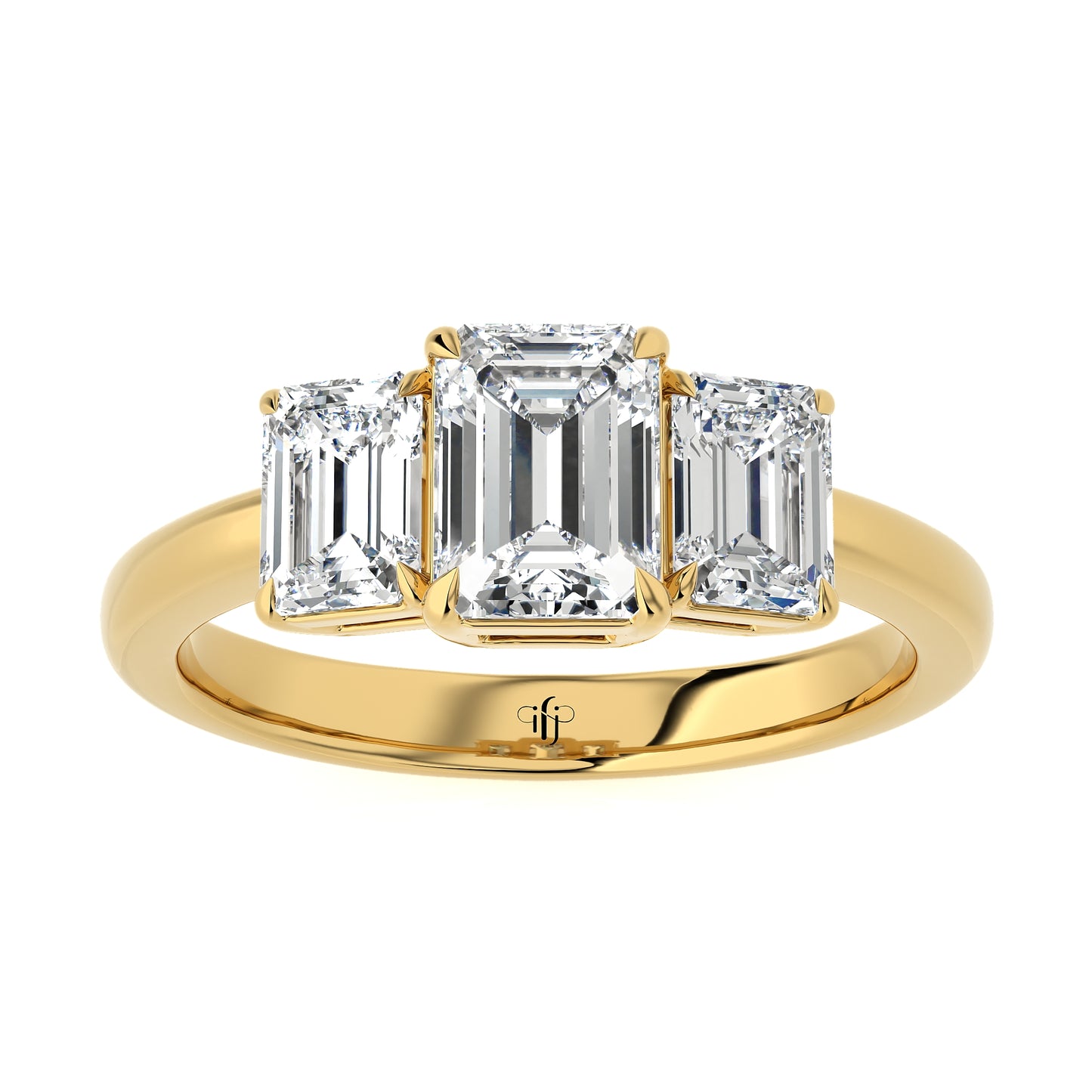 2.06 Ct Radiant Engagement & Wedding Rings