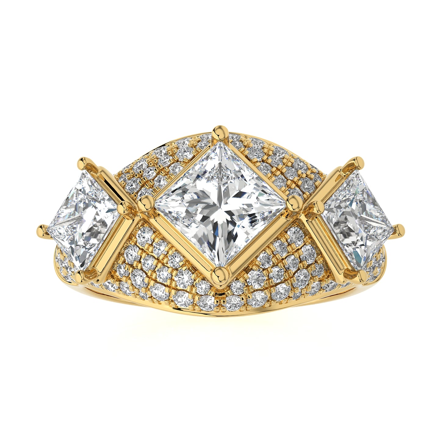 2.89 Ct Fashion Cocktail Ring & Wedding Rings
