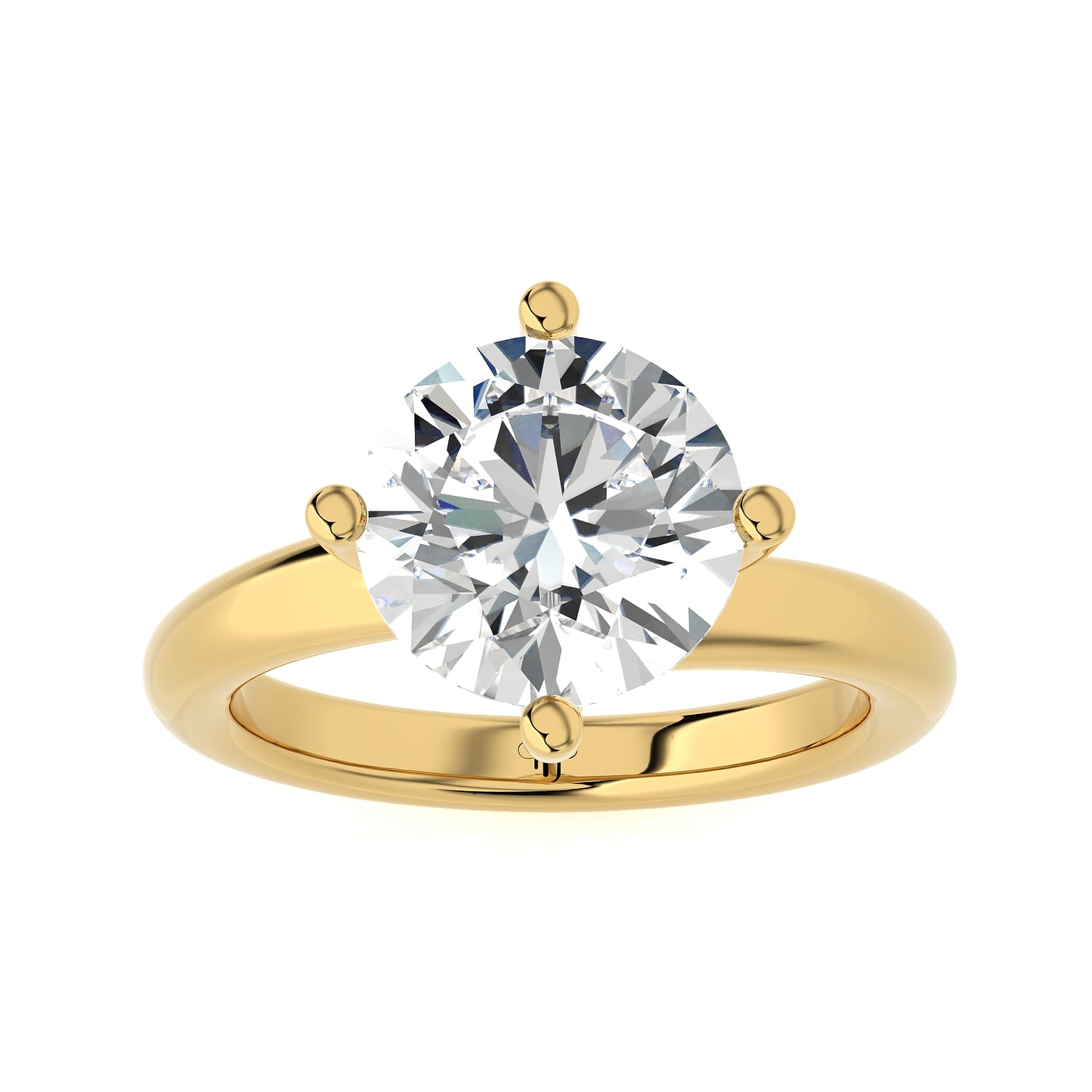 3.20 Ct Round Cut Large Solitaire Diamond Ring Engagement & Wedding Rings