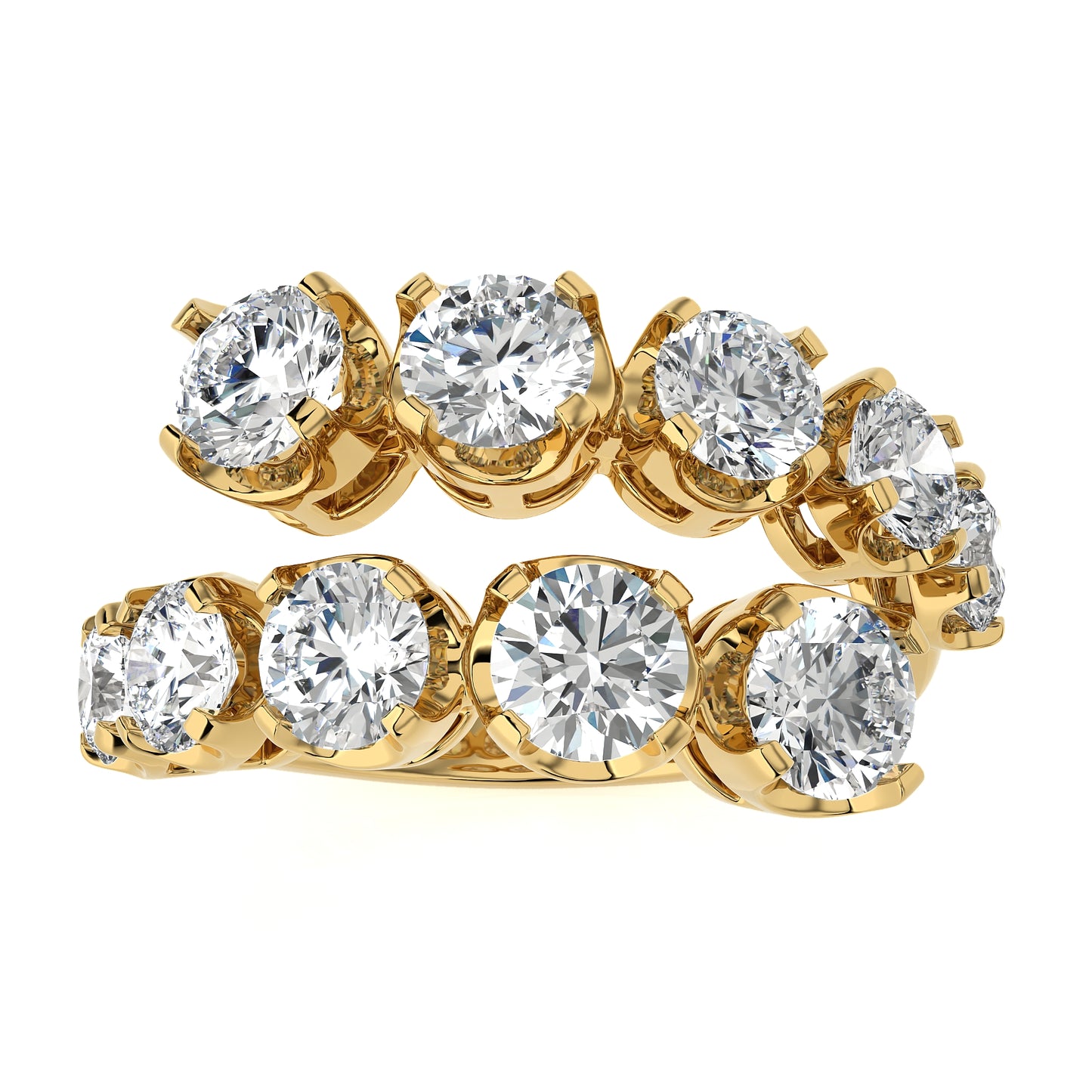 3.43 Ct Round Shape Fashion Engagement & Wedding Rings