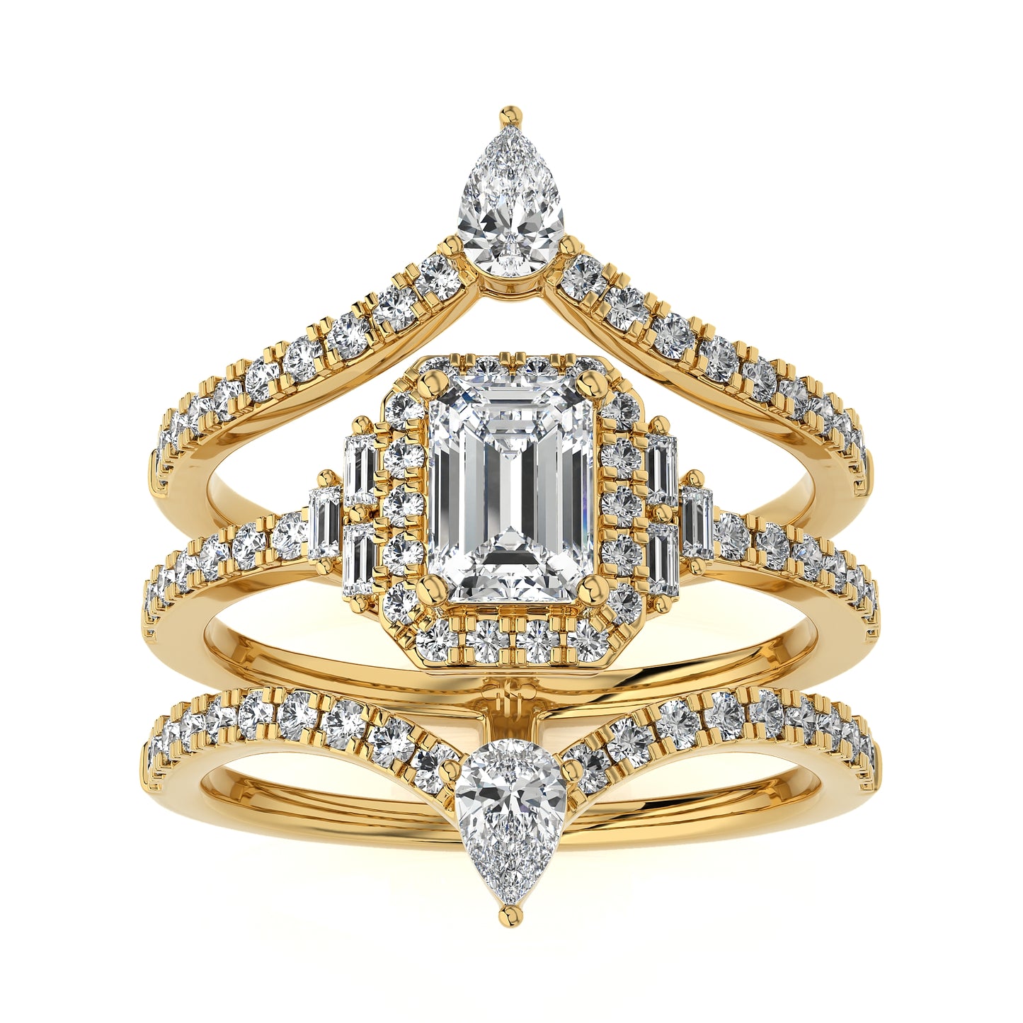 1.69 Ct Solitaire Engagement & Wedding Ring