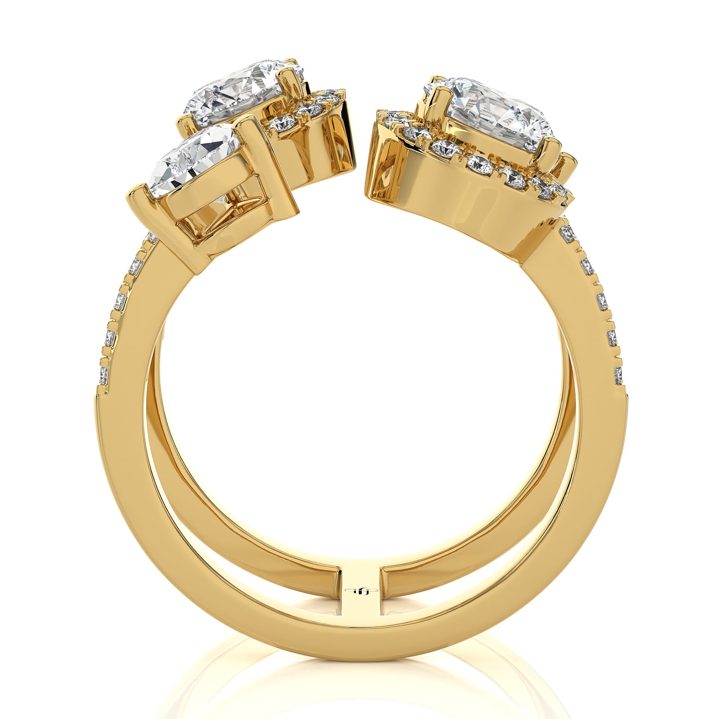 3.21 Ct Dual Elegance Fashion Engagement & Wedding Ring