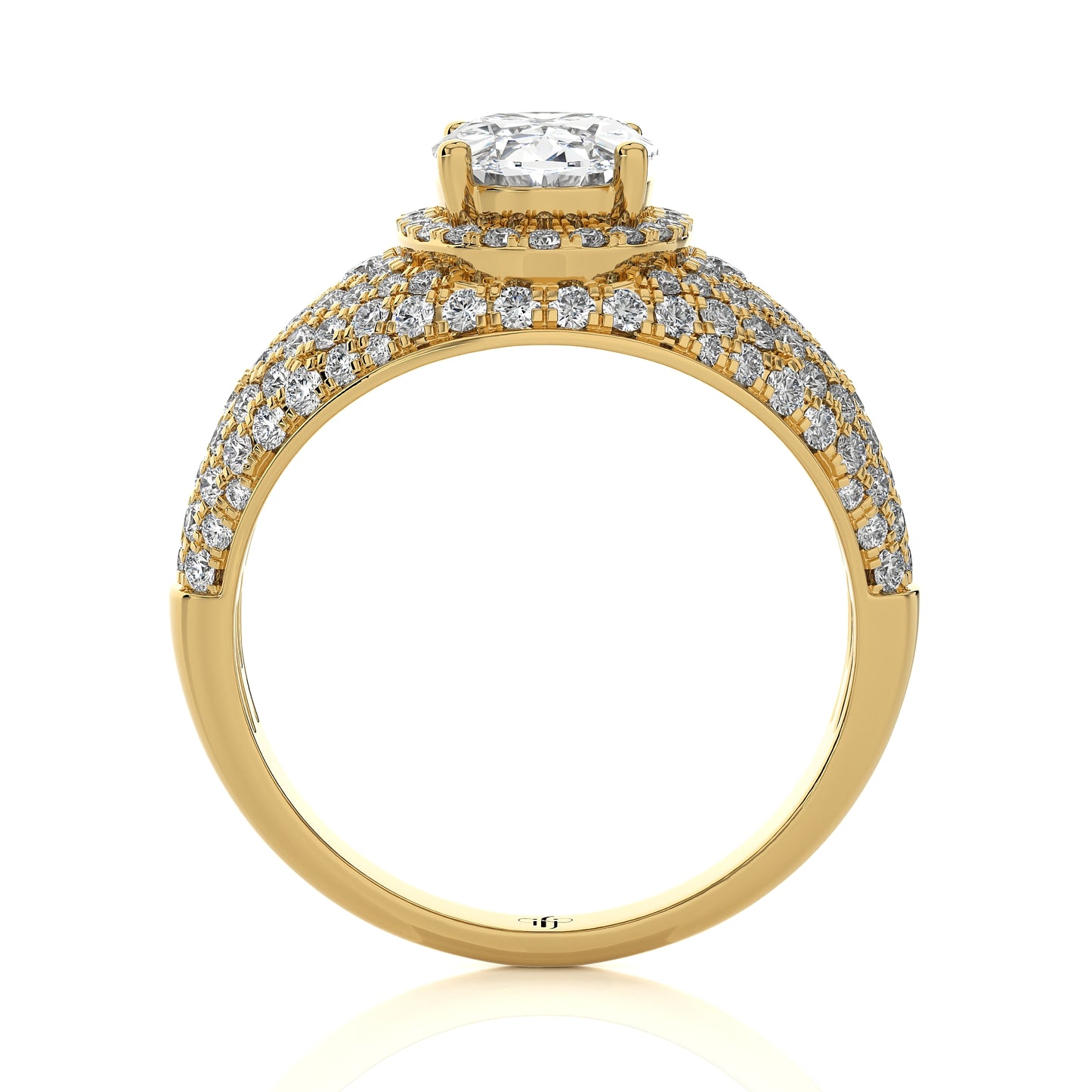 1.91 Ct Halo Vera Wang & Engagement & Wedding Ring