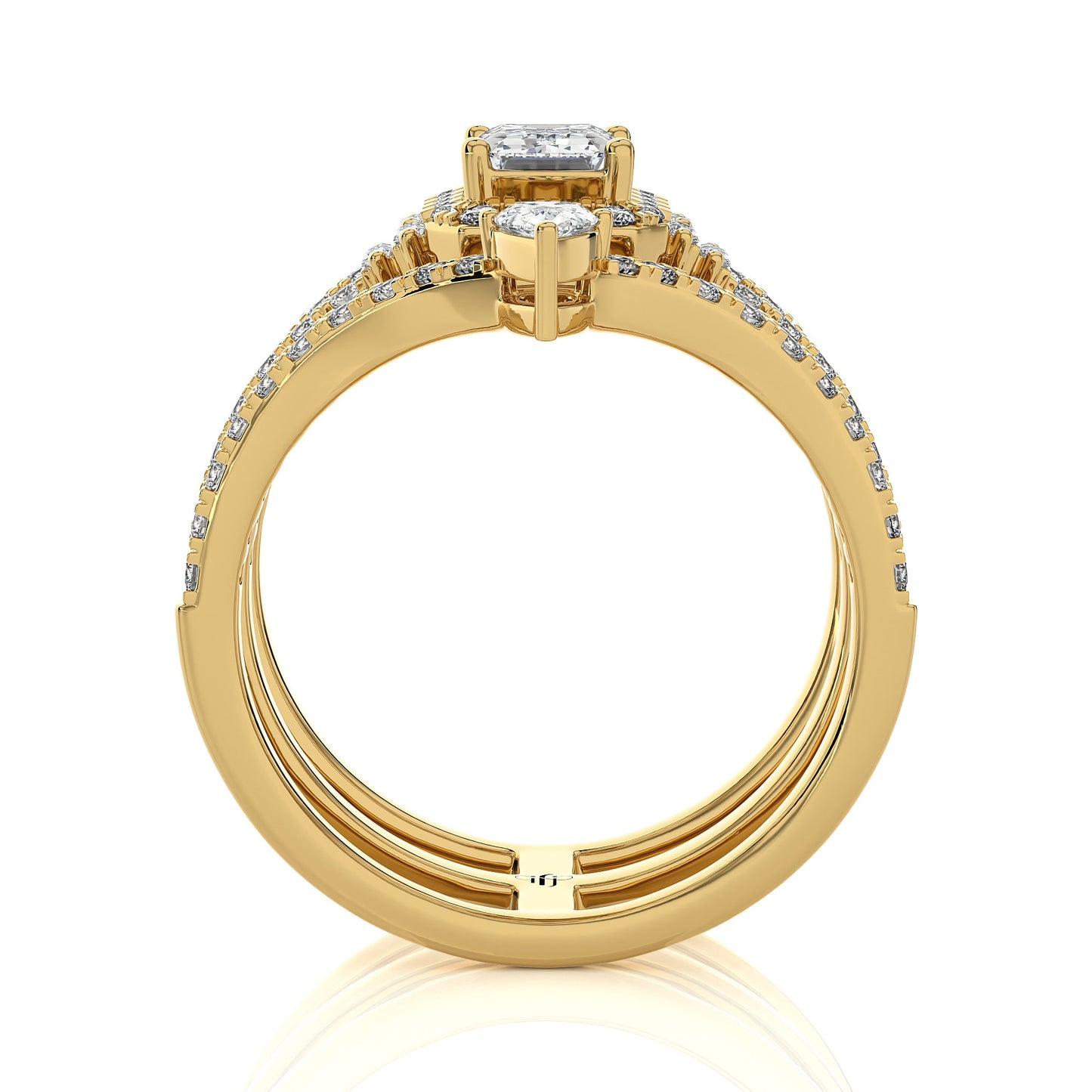 1.69 Ct Solitaire Engagement & Wedding Ring