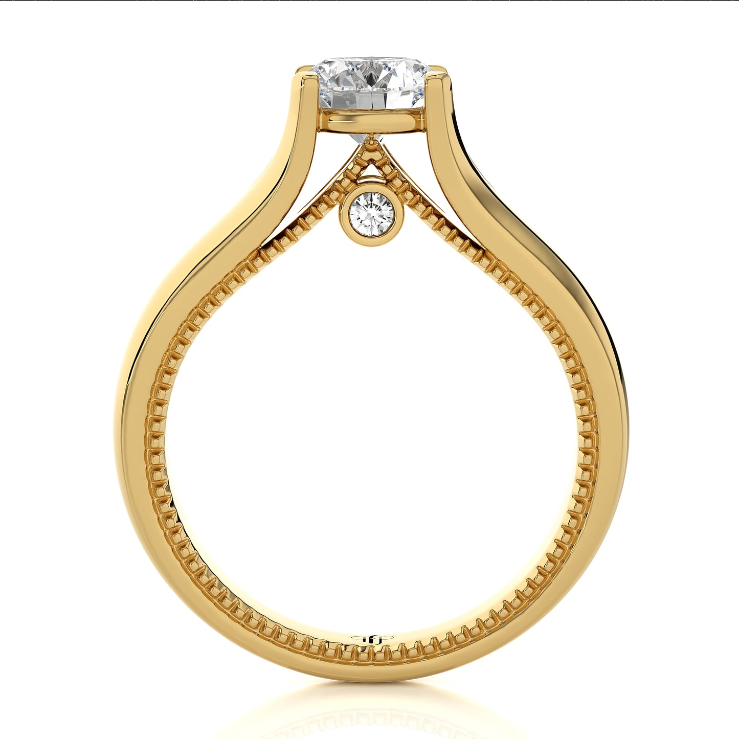 1.18 Ct Round Shape & Engagement & Wedding Rings