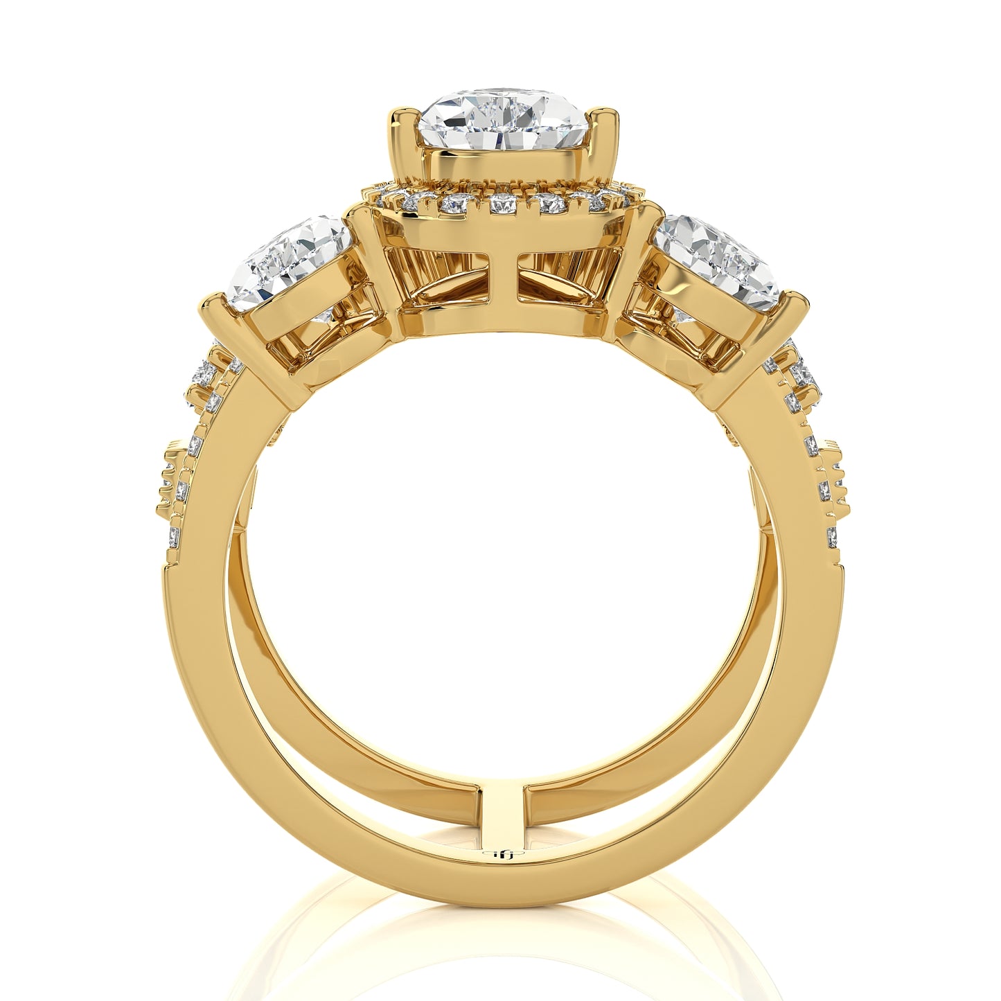 2.85 Ct Bridal Sets (Engagement Ring + Matching Band) & Wedding Rings