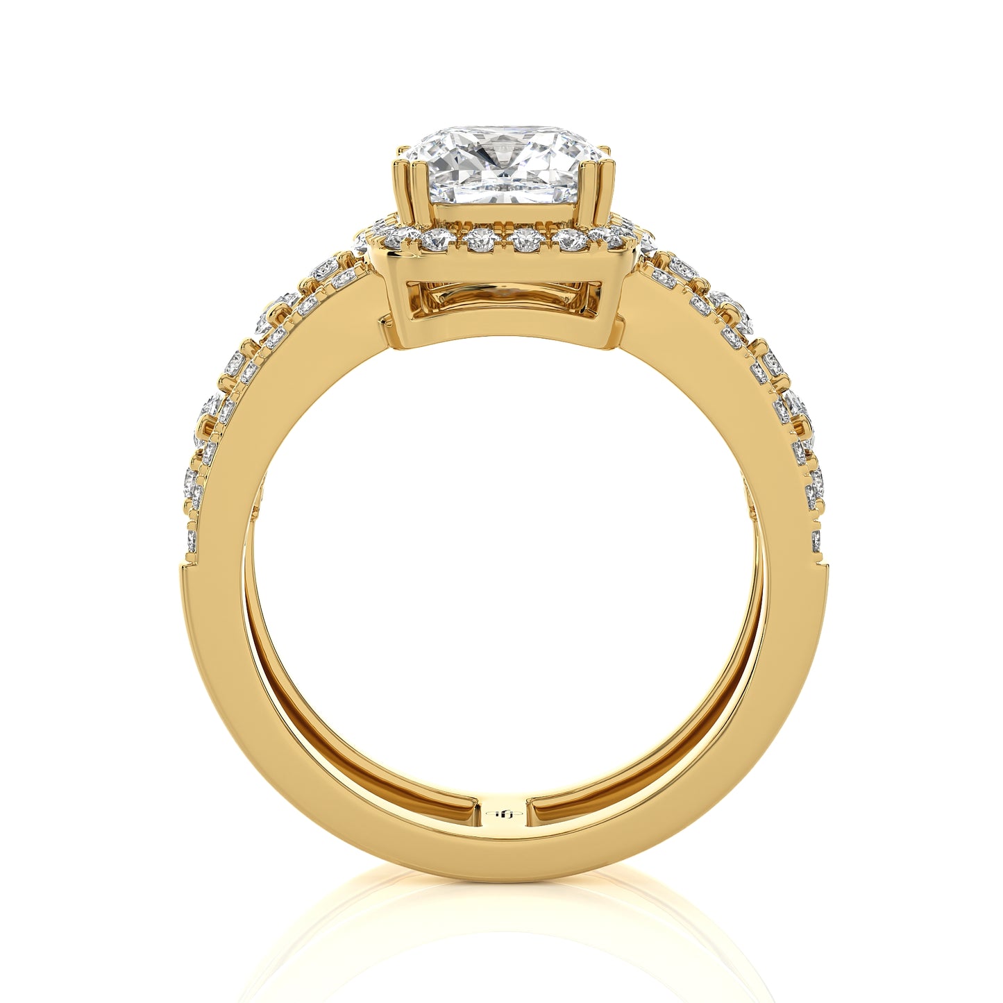 2.27 Ct Bridal Sets (Engagement Ring + Matching Band)& Wedding Rings