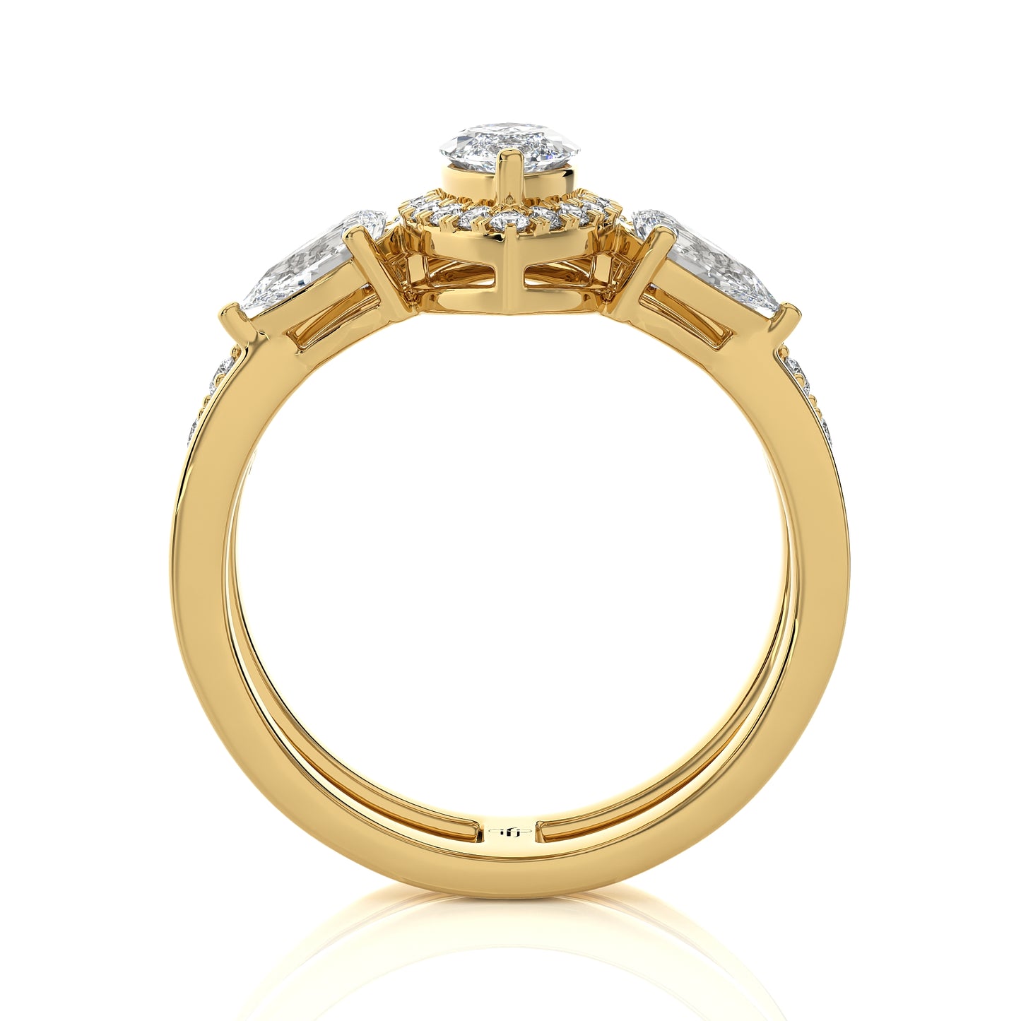 1.43 Ct Bridal Sets (Engagement Ring + Matching Band) & Wedding Rings