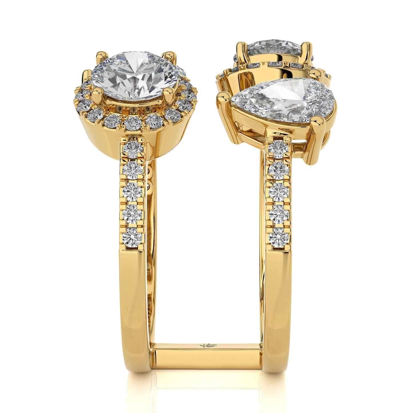 3.21 Ct Dual Elegance Fashion Engagement & Wedding Ring