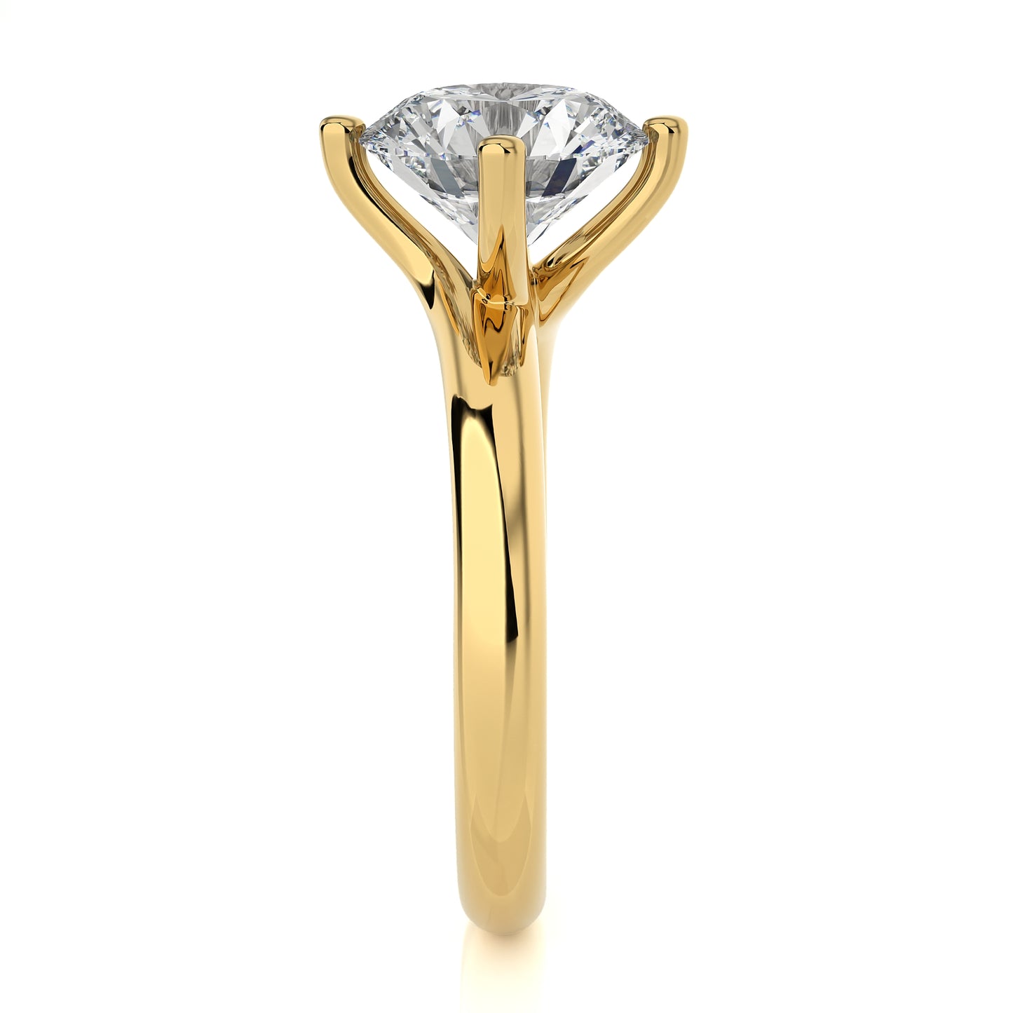 3.20 Ct Round Cut Large Solitaire Diamond Ring Engagement & Wedding Rings