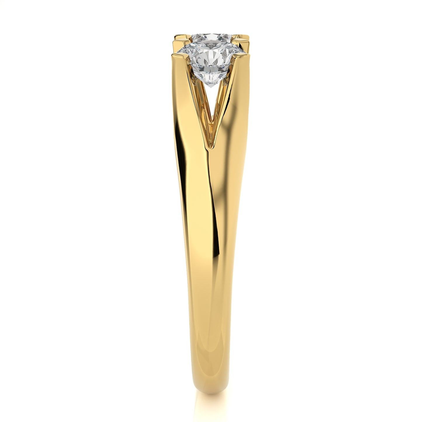 0.62 Ct Two Stones Fashion Ring Engagement & Wedding Rings