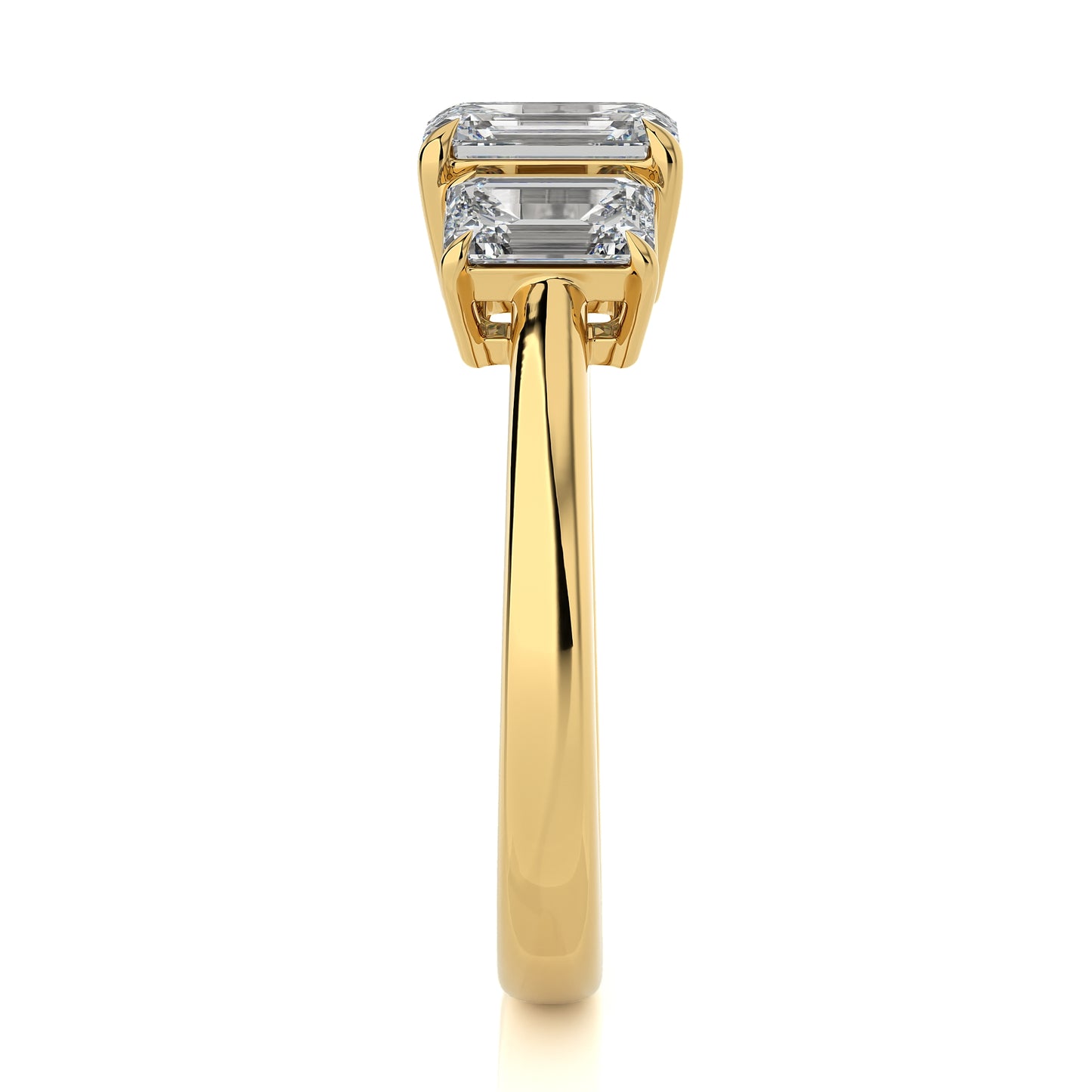 2.06 Ct Radiant Engagement & Wedding Rings