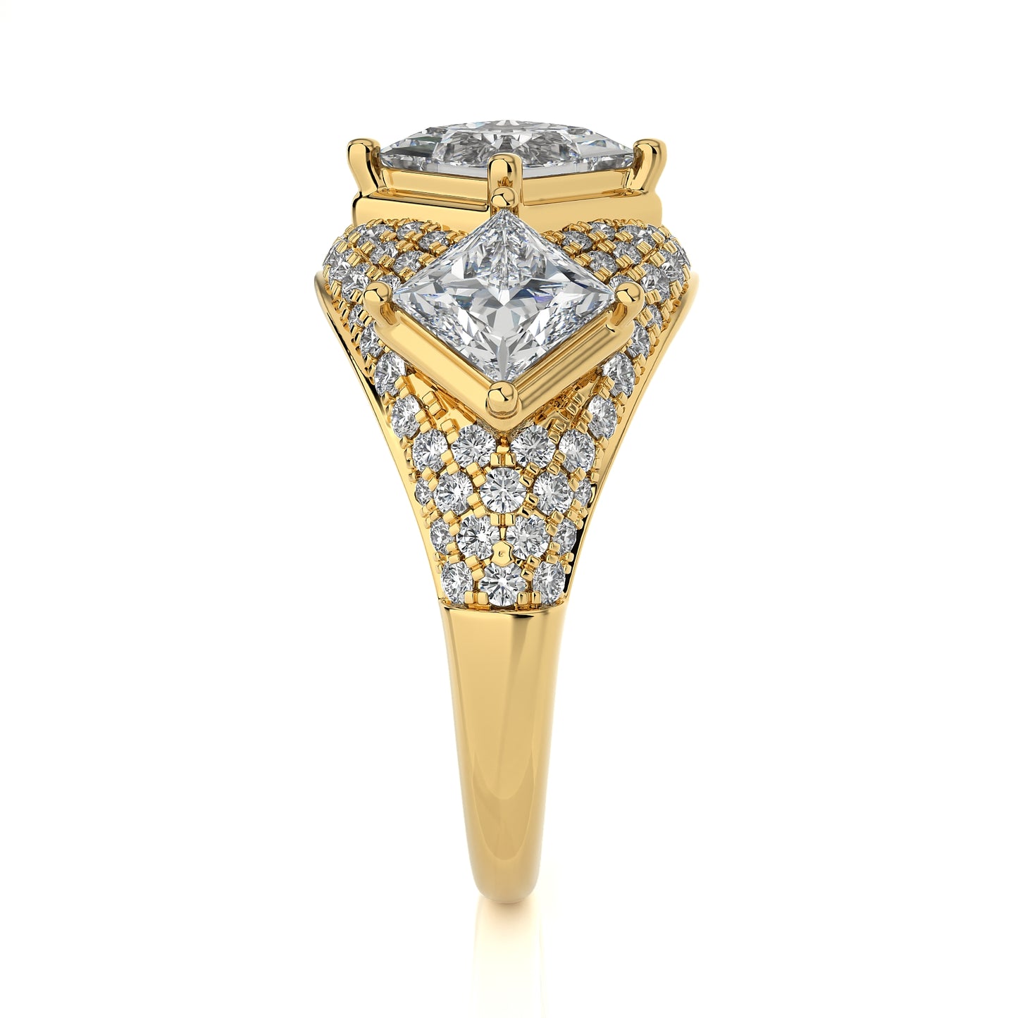 2.89 Ct Fashion Cocktail Ring & Wedding Rings